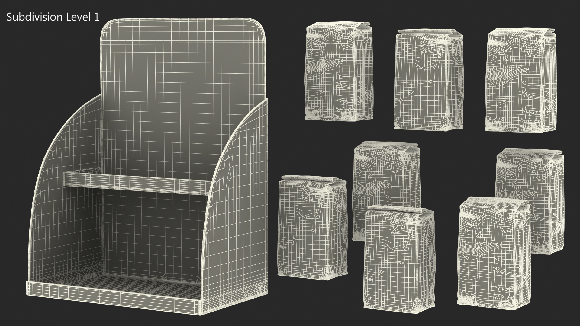 3D Holidays Coffee Sale Display model