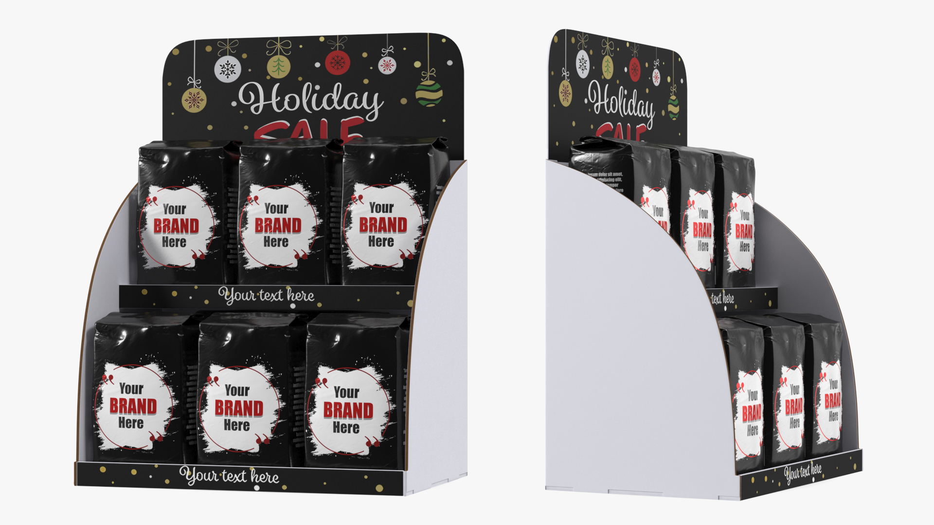 3D Holidays Coffee Sale Display model