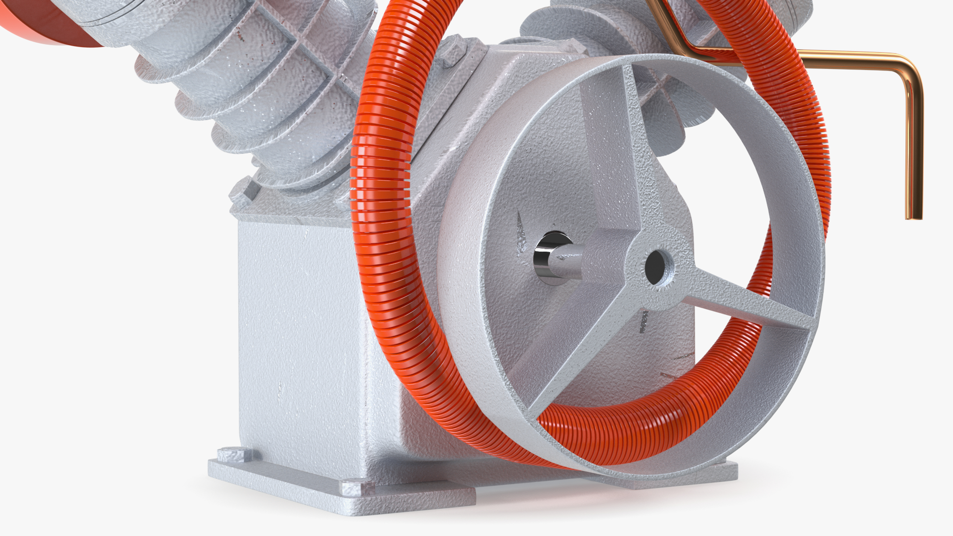 3D Aluminium Air Compressor Pump with Orange Hose