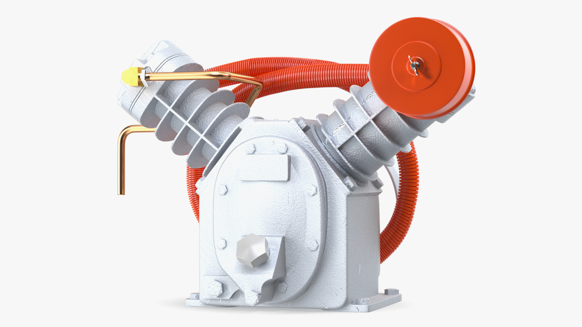 3D Aluminium Air Compressor Pump with Orange Hose