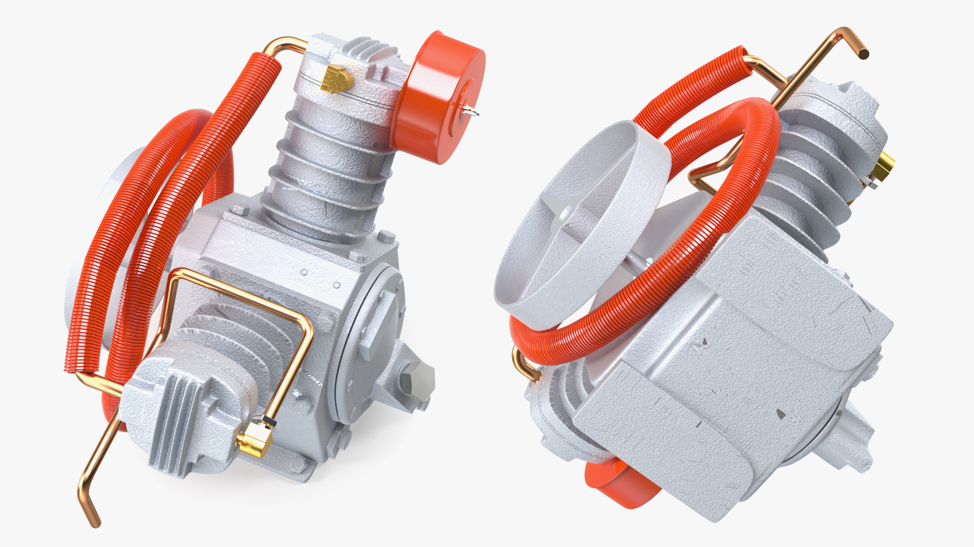 3D Aluminium Air Compressor Pump with Orange Hose