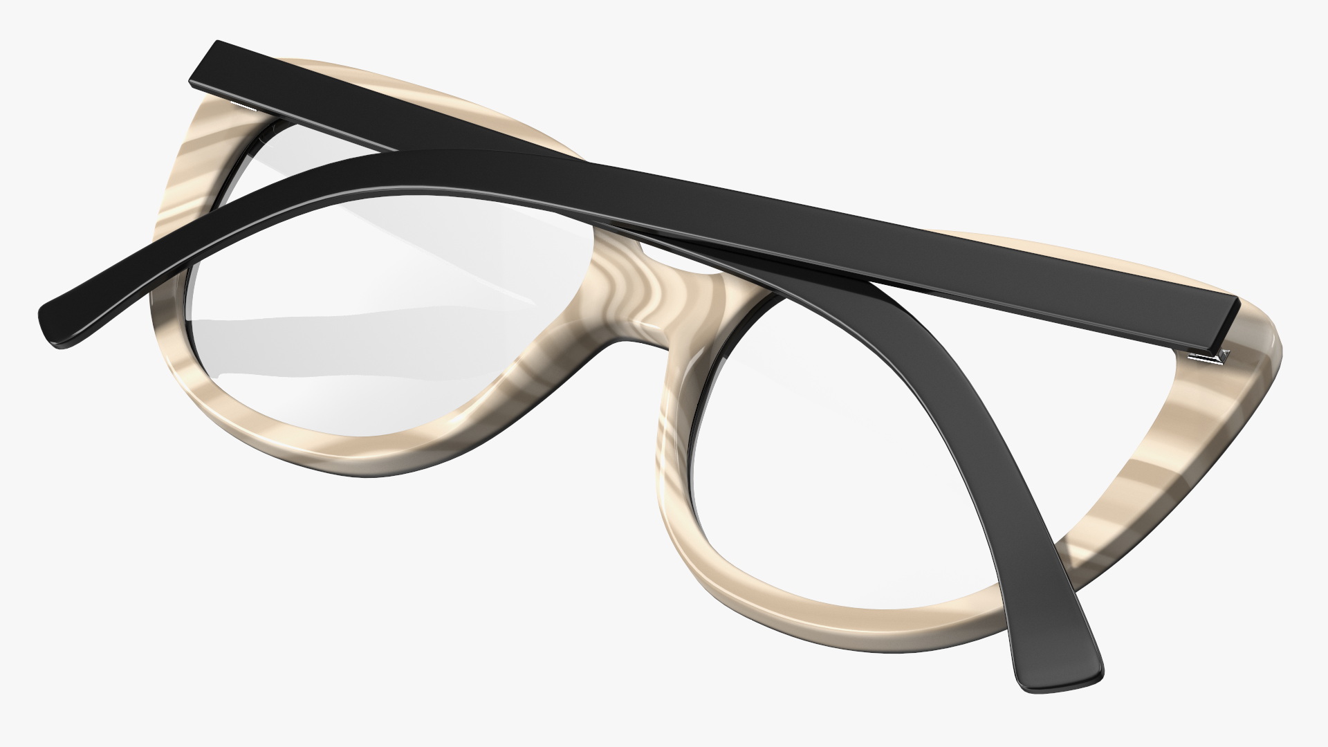 Reading Glasses Folded 3D