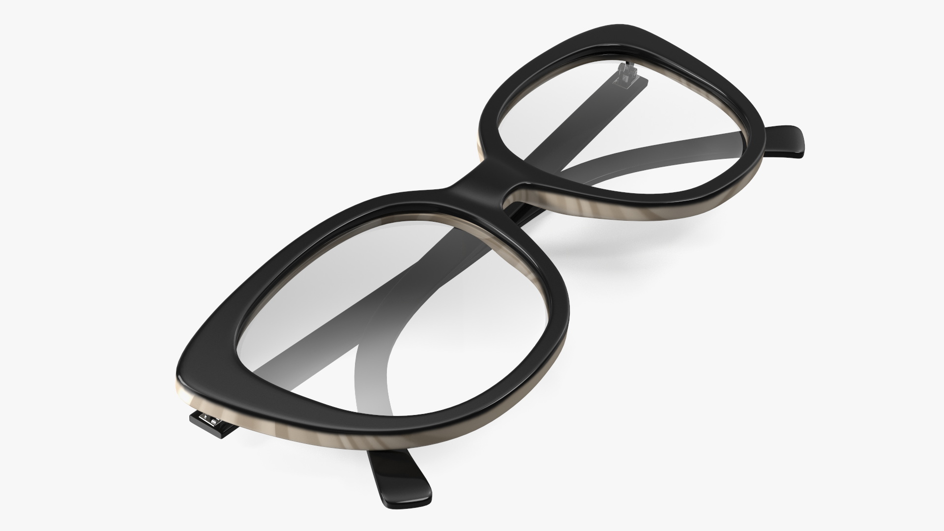 Reading Glasses Folded 3D