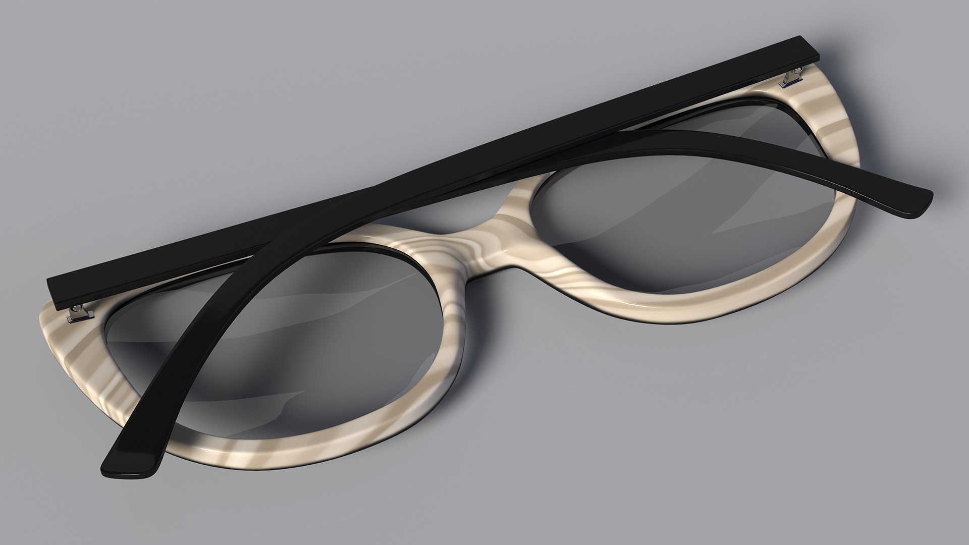 Reading Glasses Folded 3D