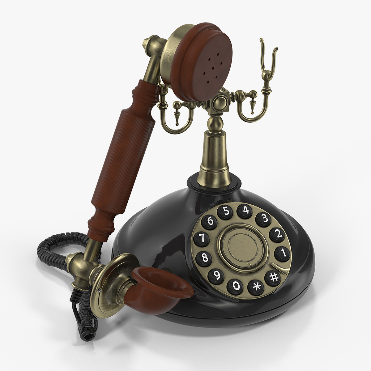 Telephone 3D Model, view 3