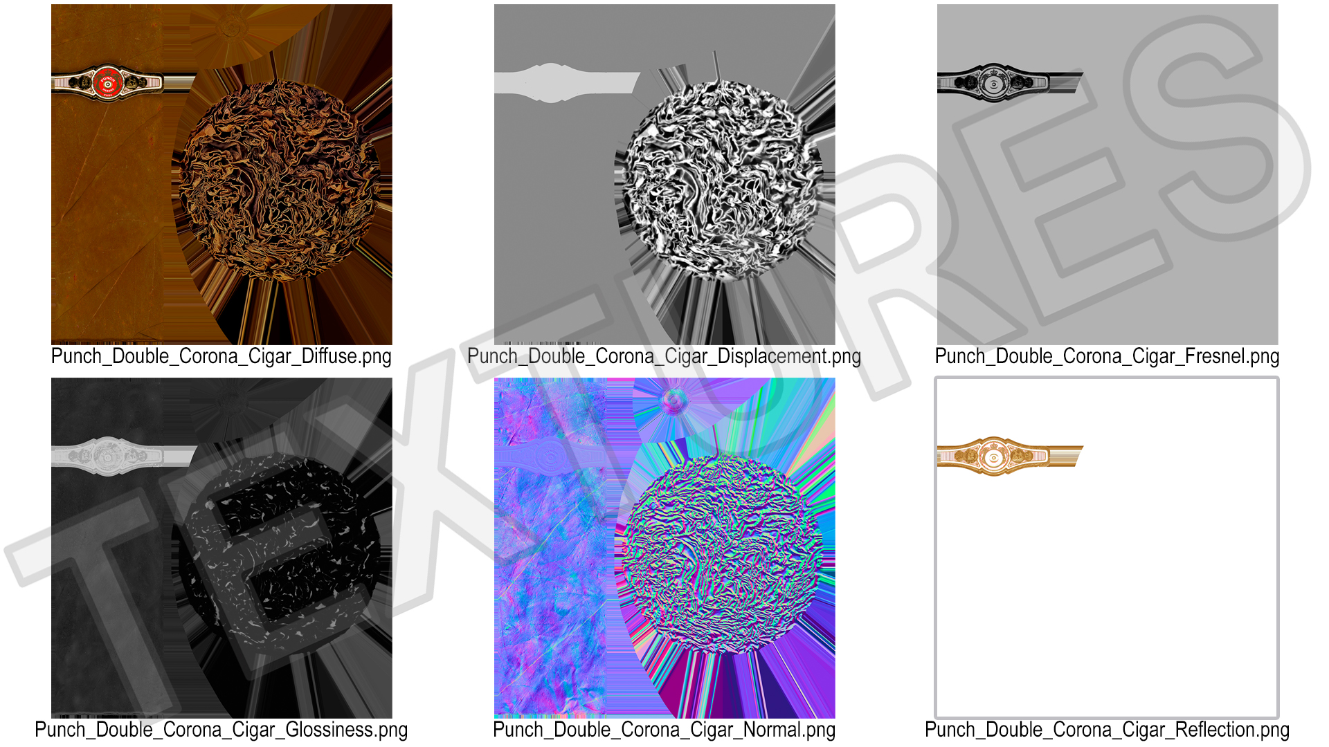 3D model Punch Double Corona Cigar