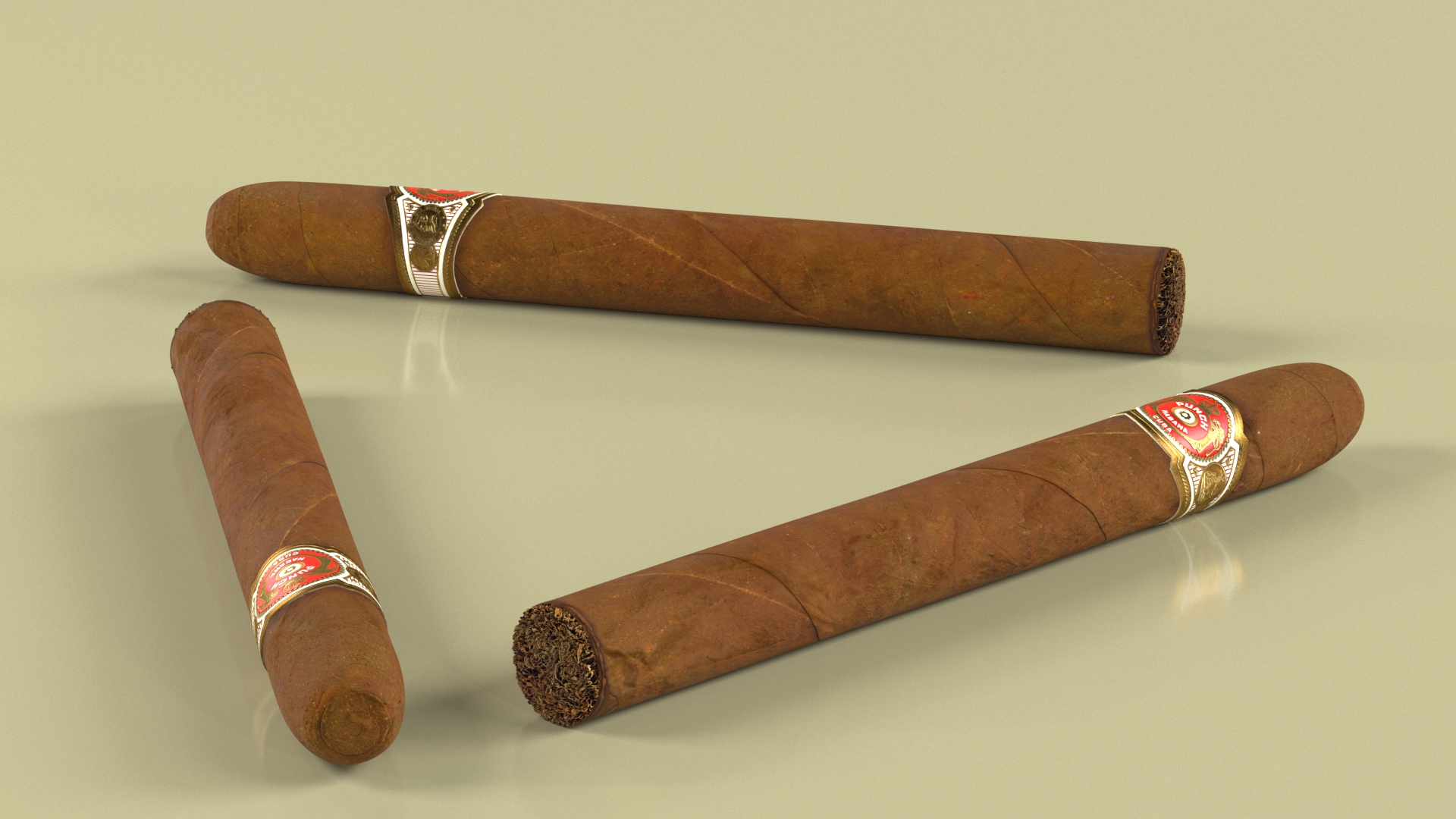 3D model Punch Double Corona Cigar
