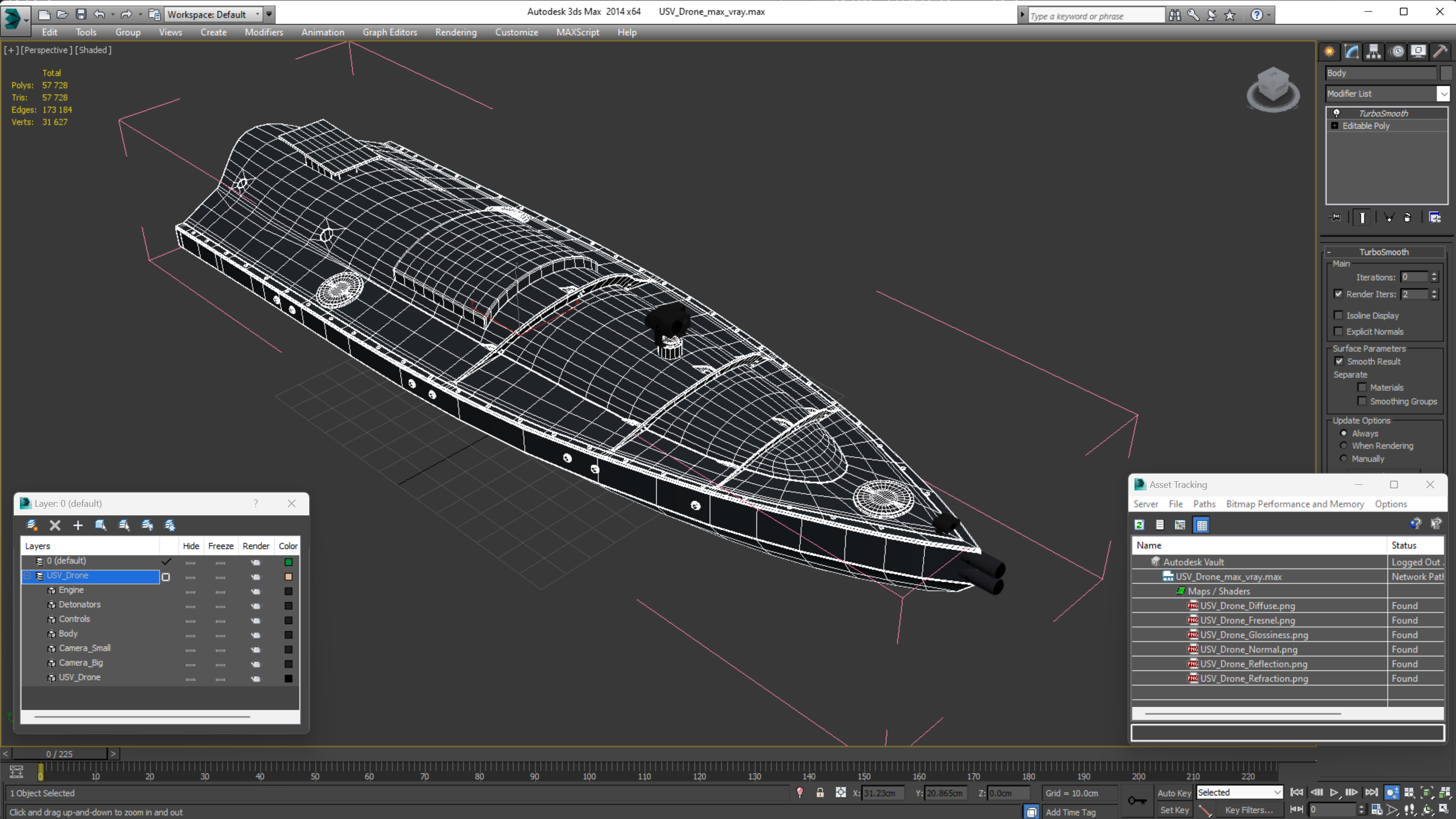 USV Drone 3D model