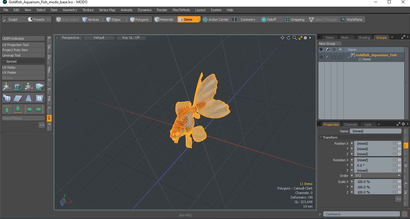 Goldfish Aquarium Fish 3D