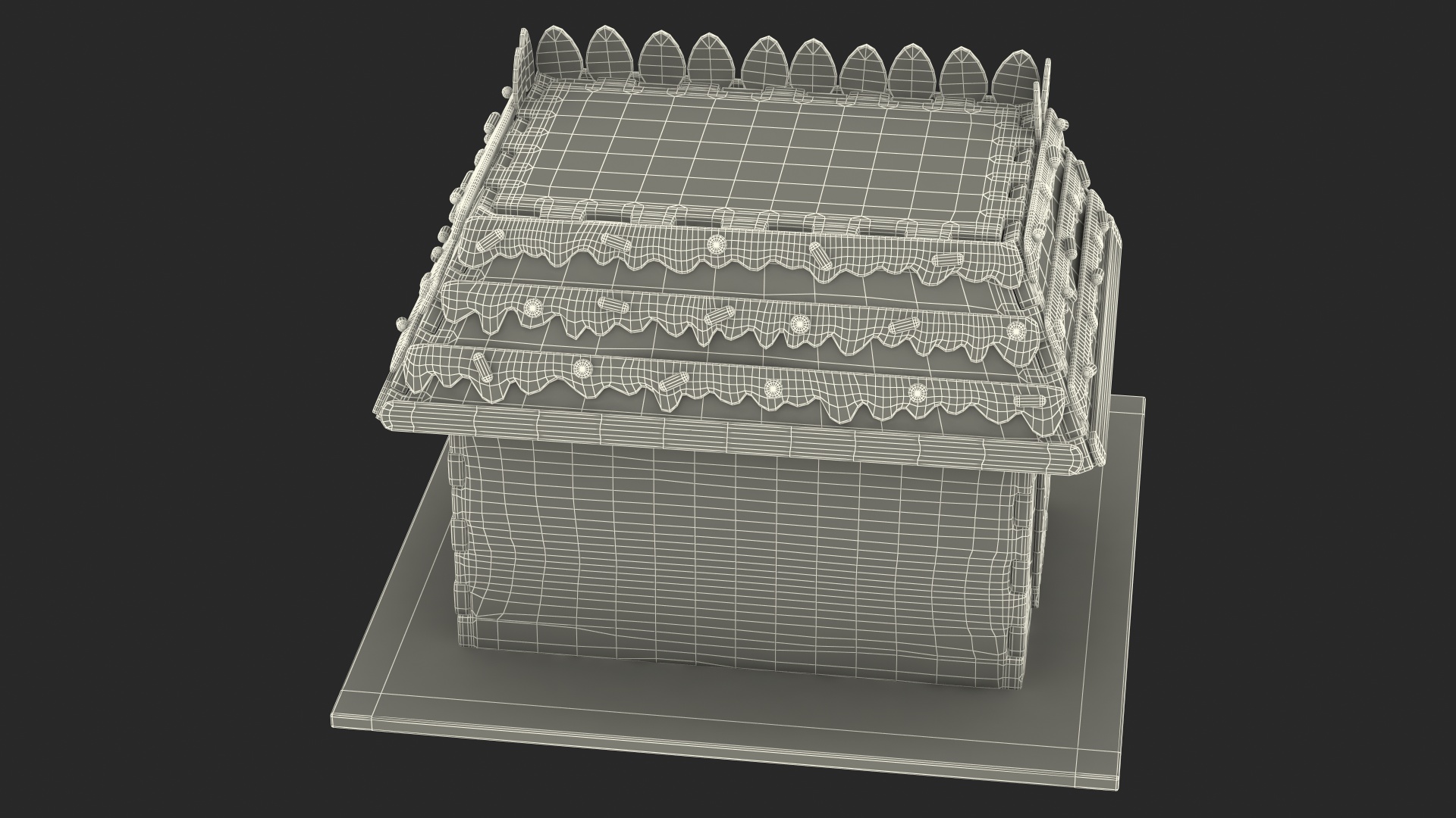 3D model Cookie Dough Gingerbread House