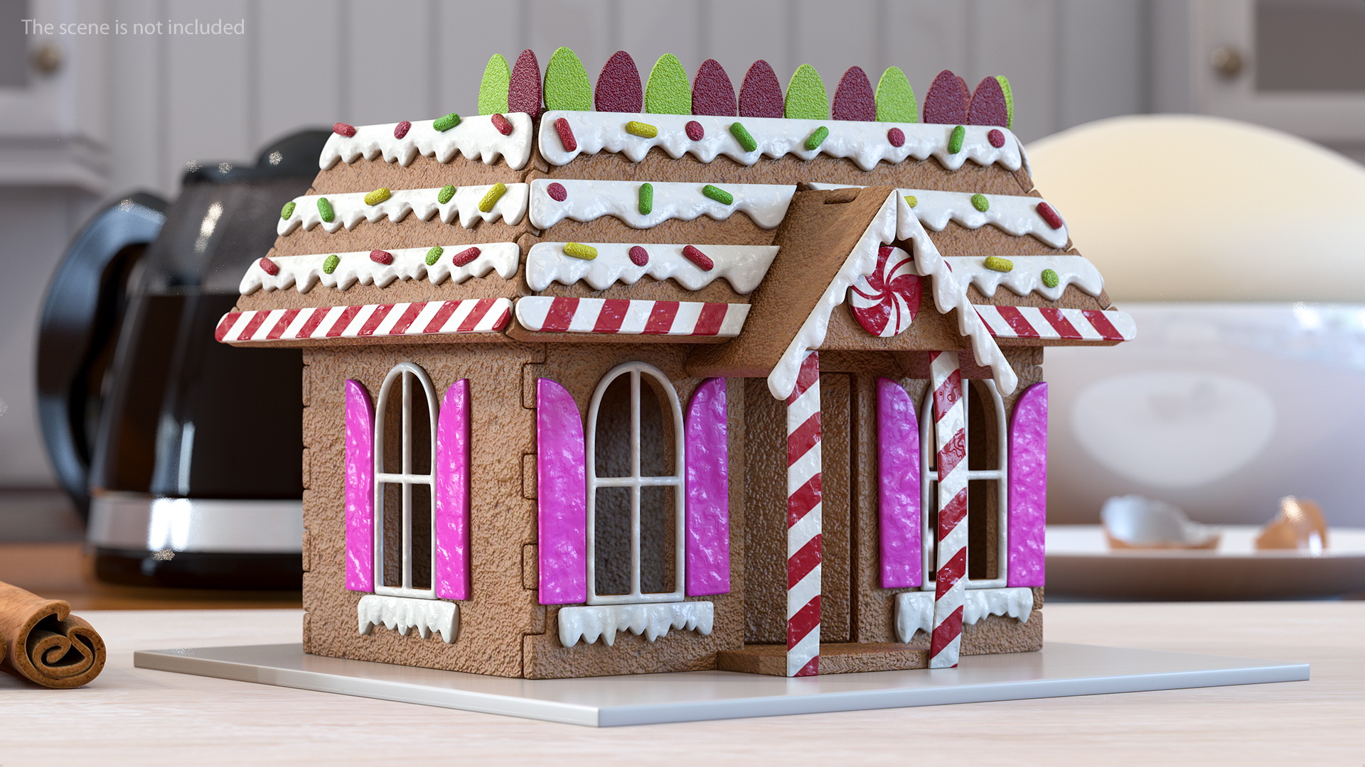 3D model Cookie Dough Gingerbread House