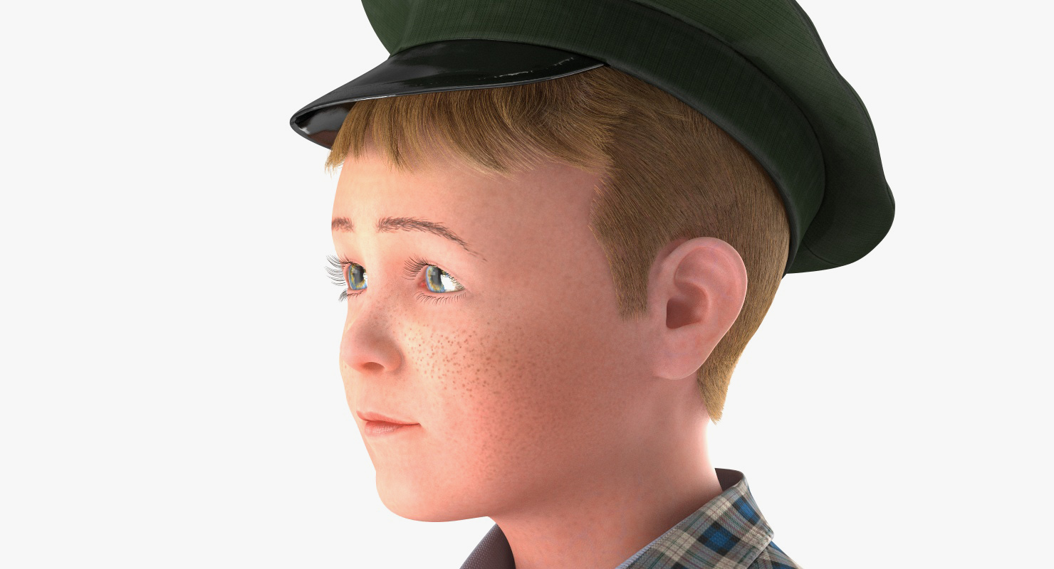 Vintage Style Realistic Boy 3D