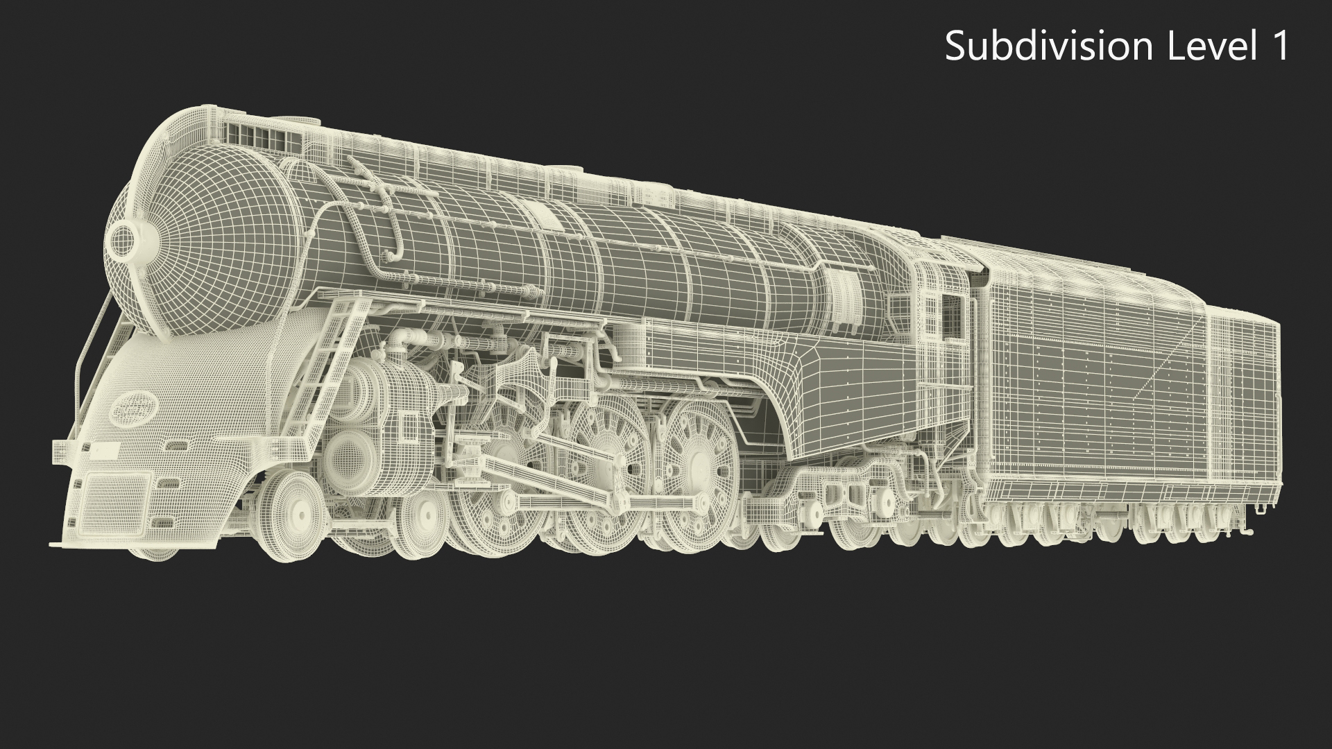 New York Central Hudson Train 3D model