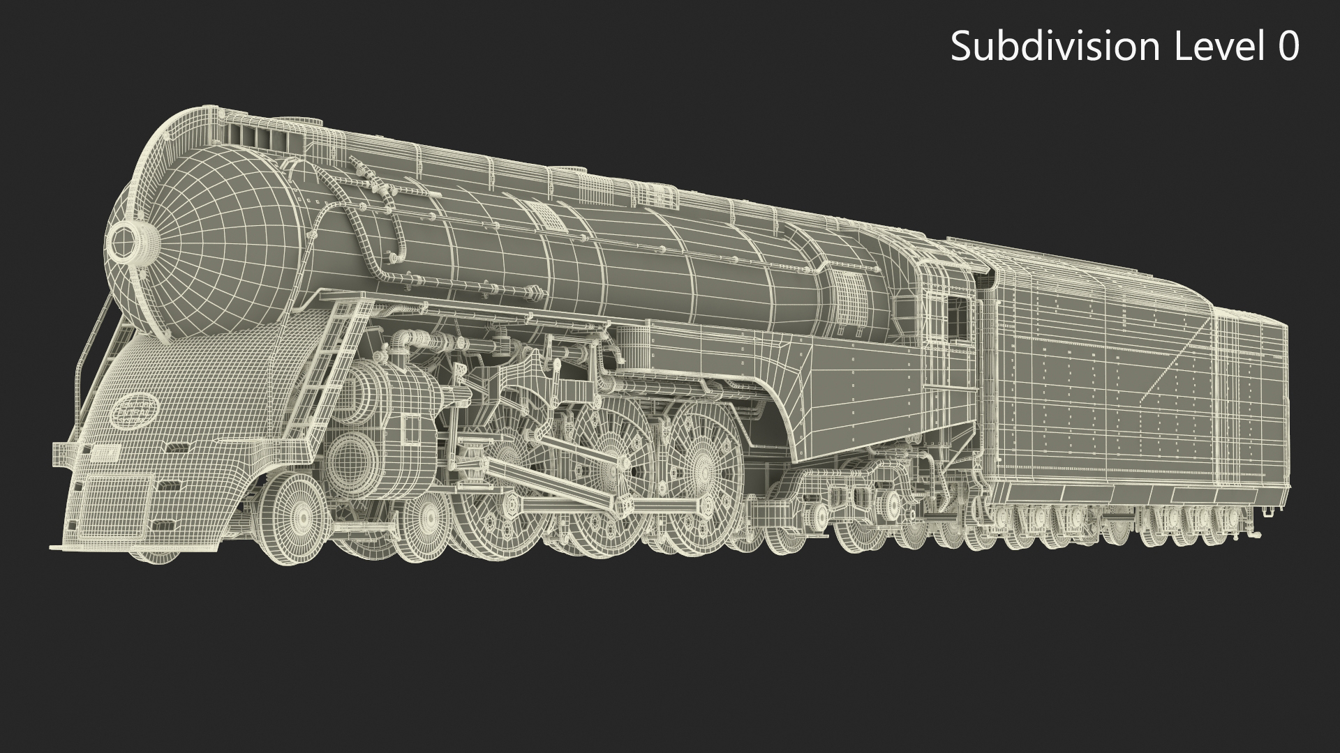 New York Central Hudson Train 3D model