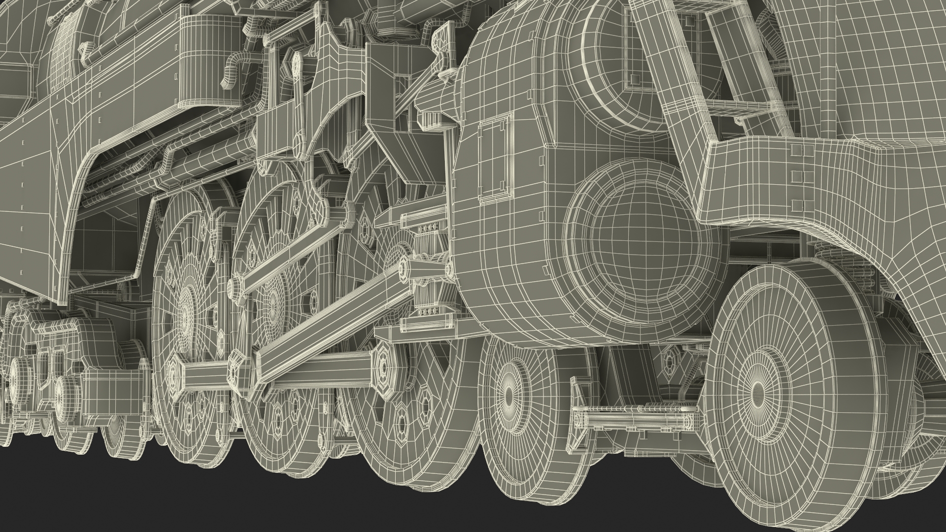 New York Central Hudson Train 3D model