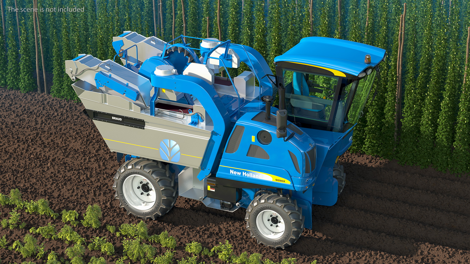 New Holland Braud 9090X Olive Harvester 3D model