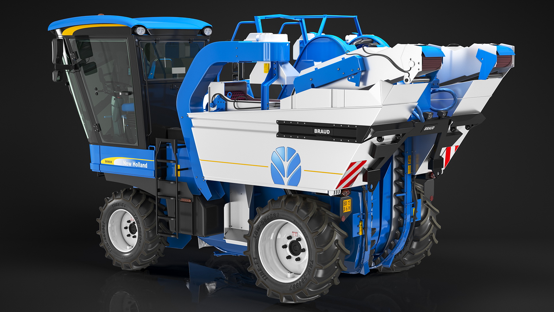 New Holland Braud 9090X Olive Harvester 3D model