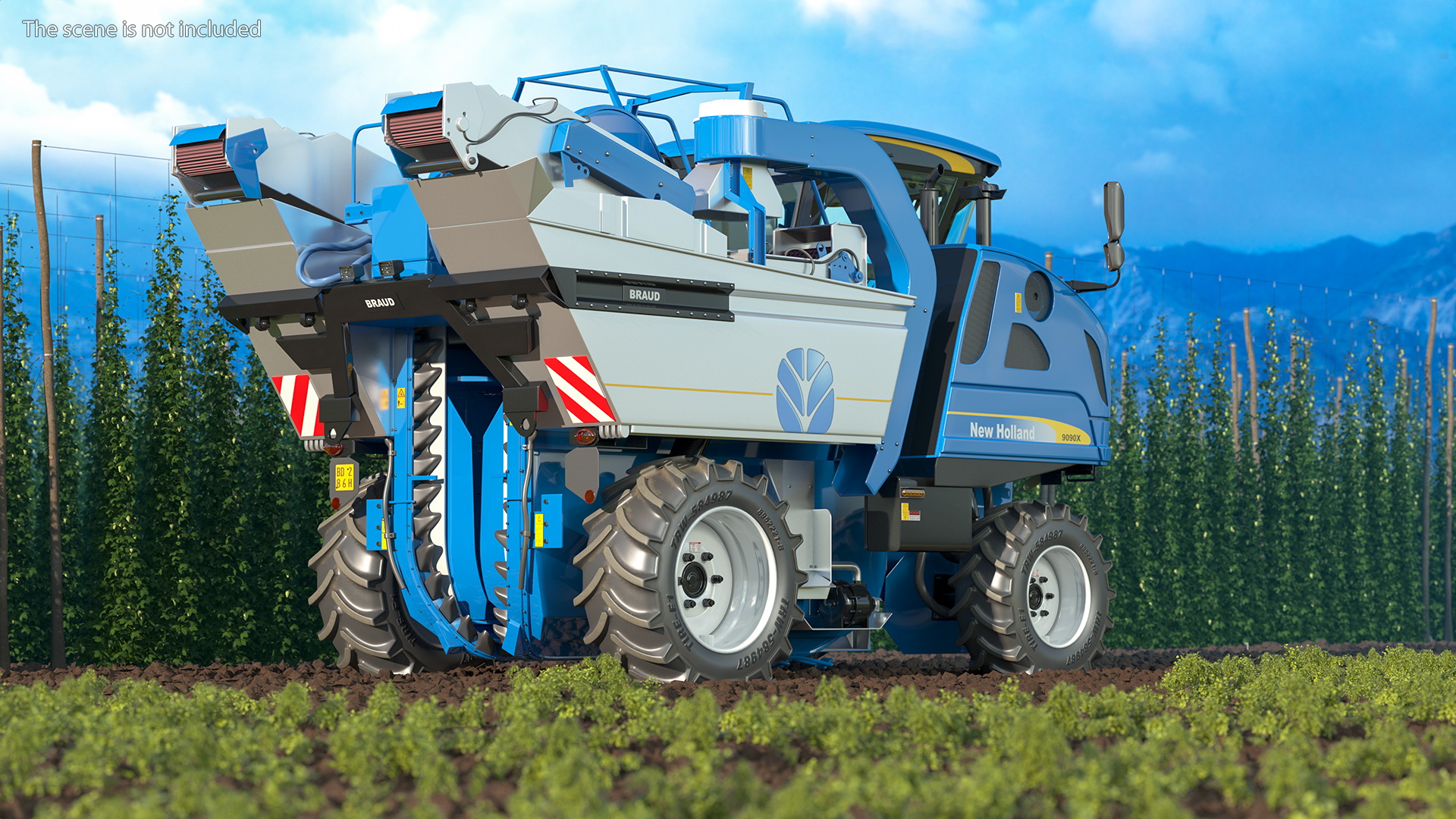 New Holland Braud 9090X Olive Harvester 3D model