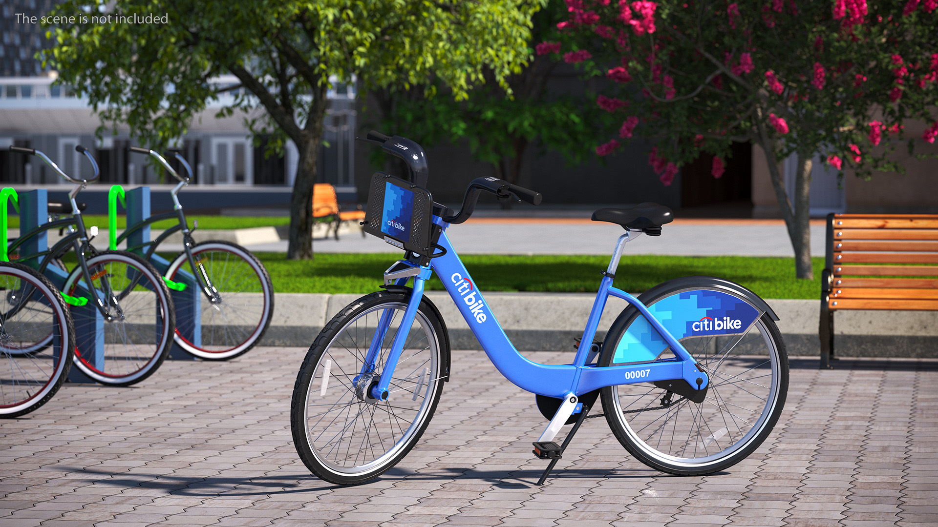 3D City Bike with Branding model