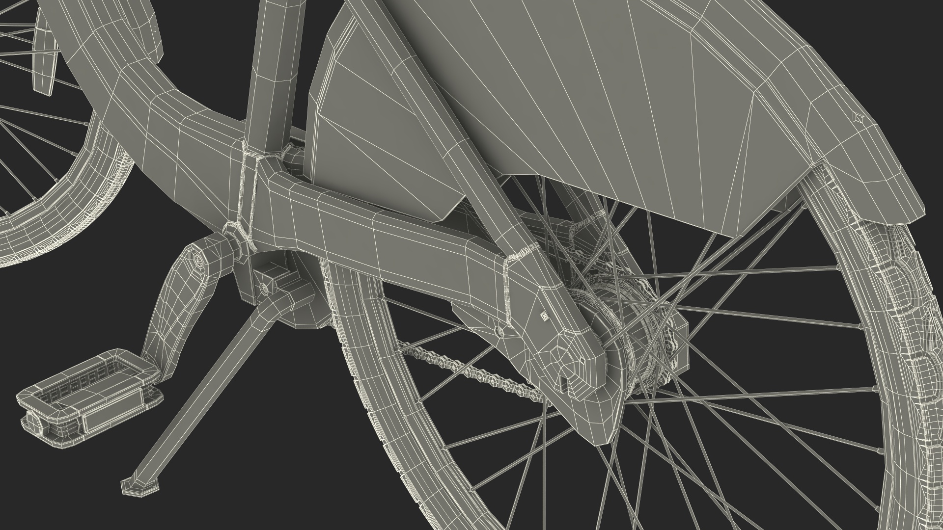 3D City Bike with Branding model