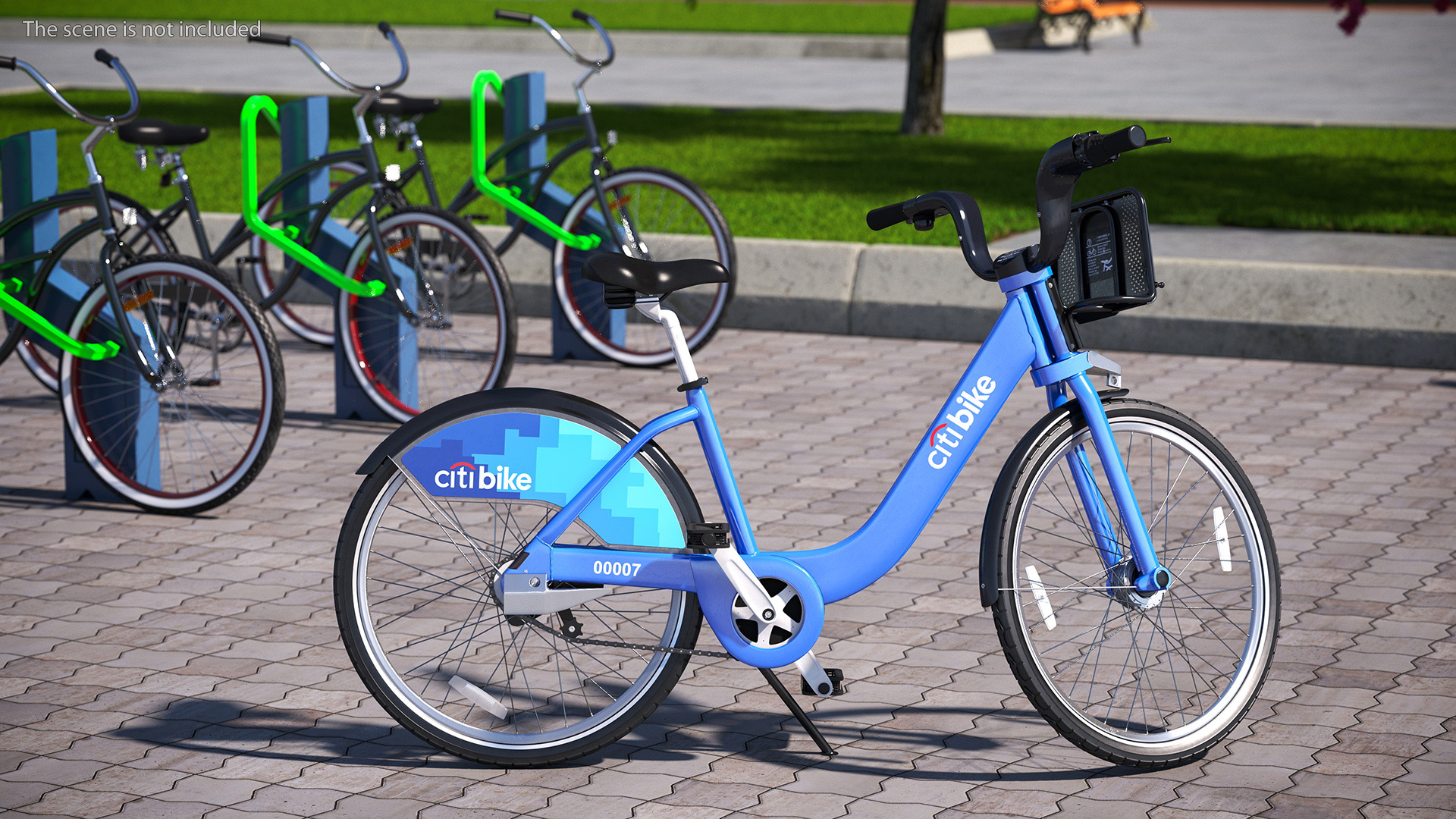 3D City Bike with Branding model