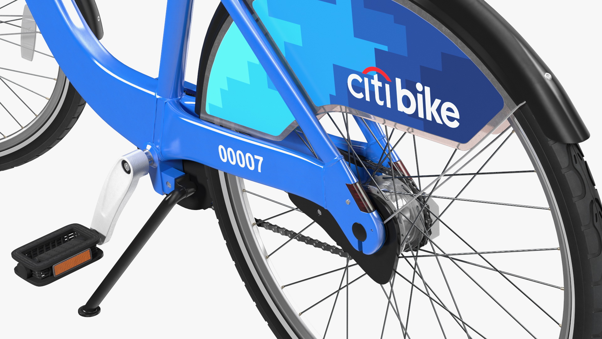 3D City Bike with Branding model