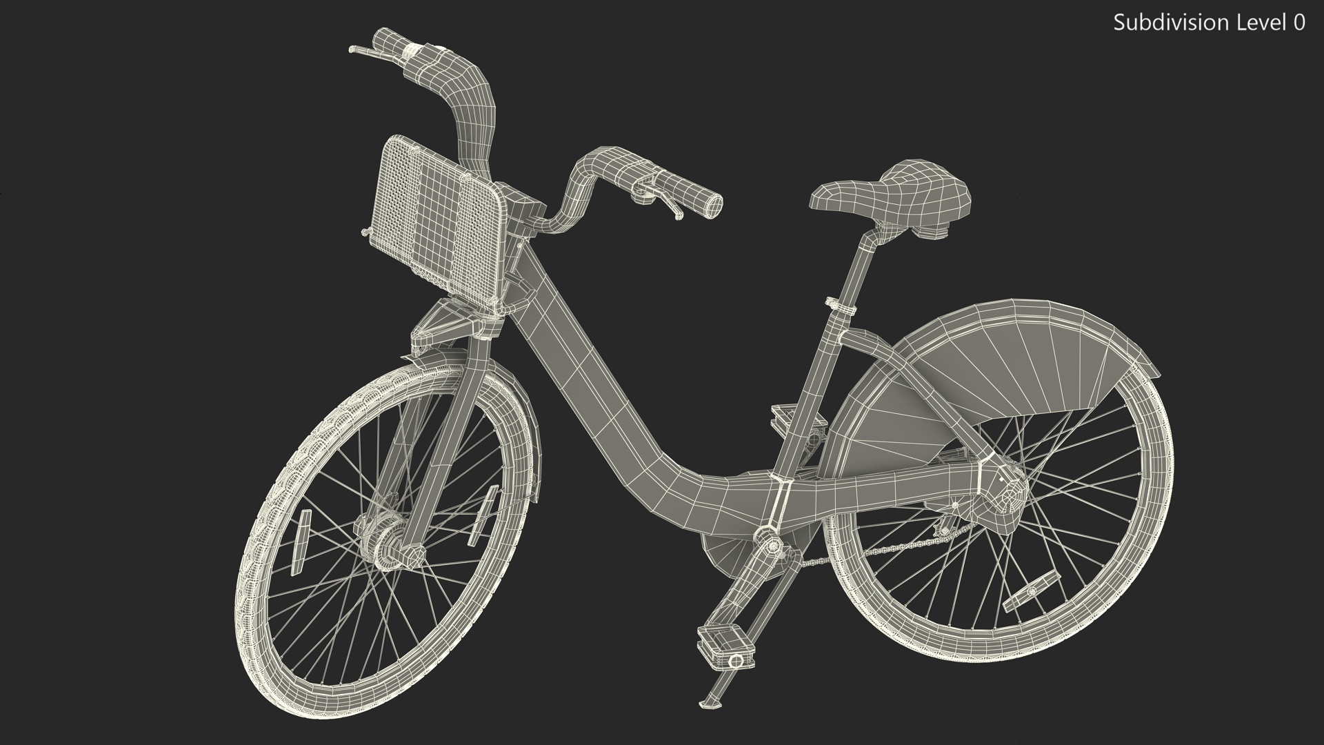 3D City Bike with Branding model