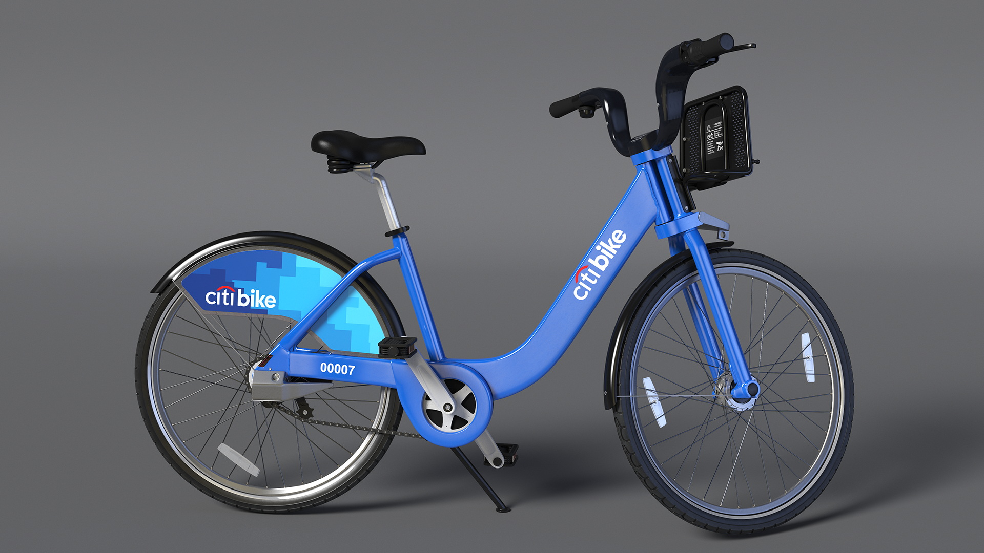 3D City Bike with Branding model