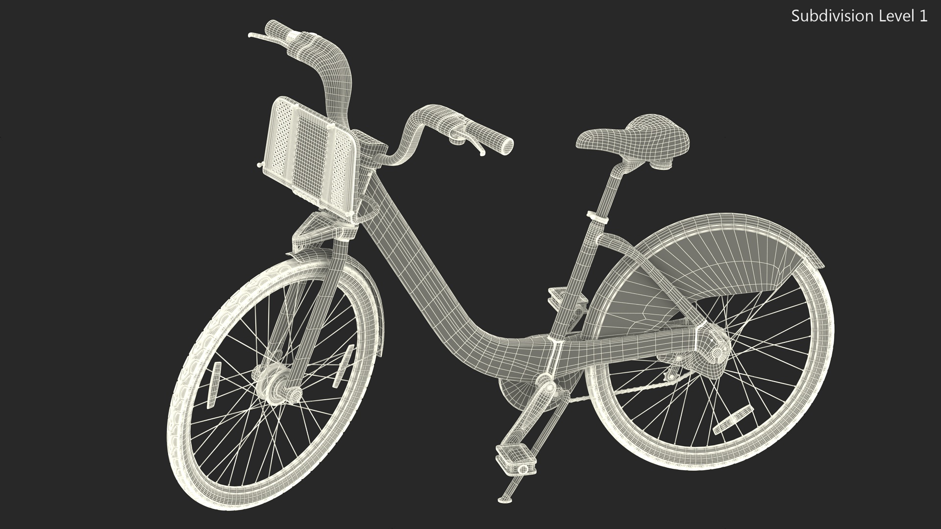 3D City Bike with Branding model