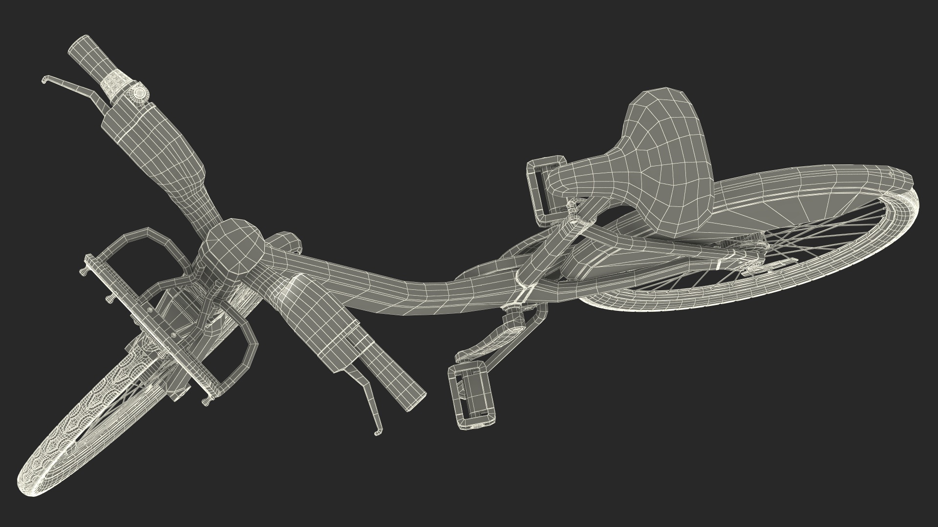 3D City Bike with Branding model