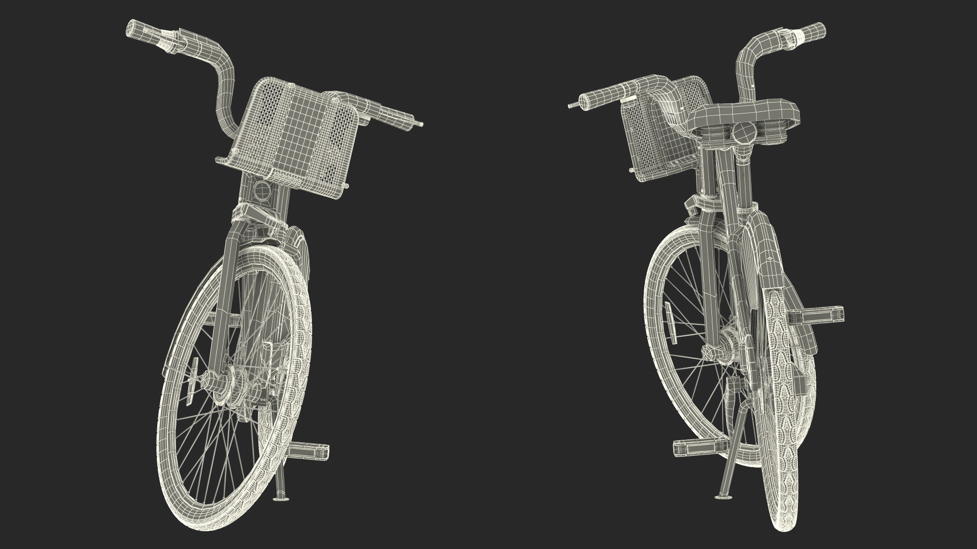 3D City Bike with Branding model