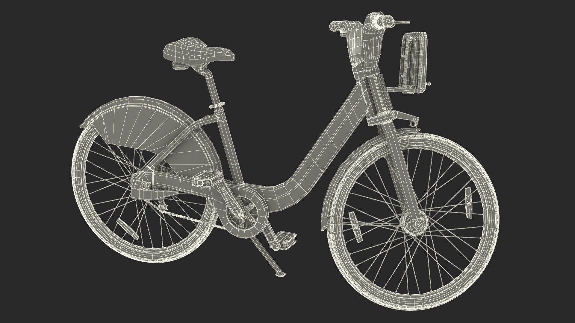 3D City Bike with Branding model