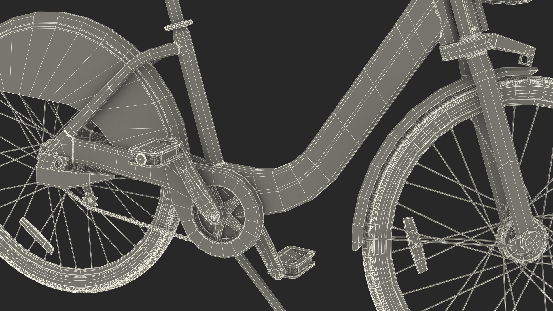 3D City Bike with Branding model