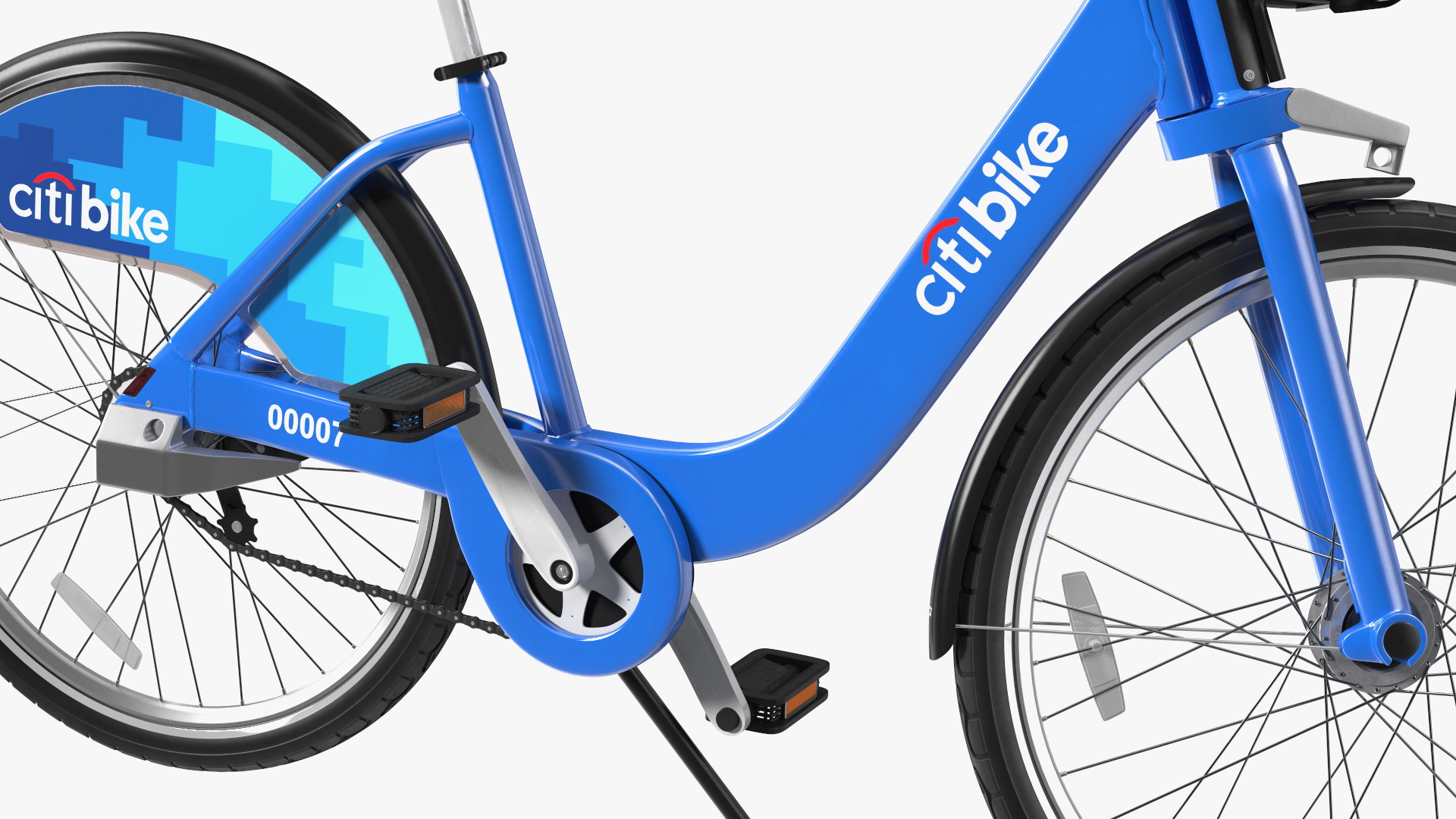 3D City Bike with Branding model