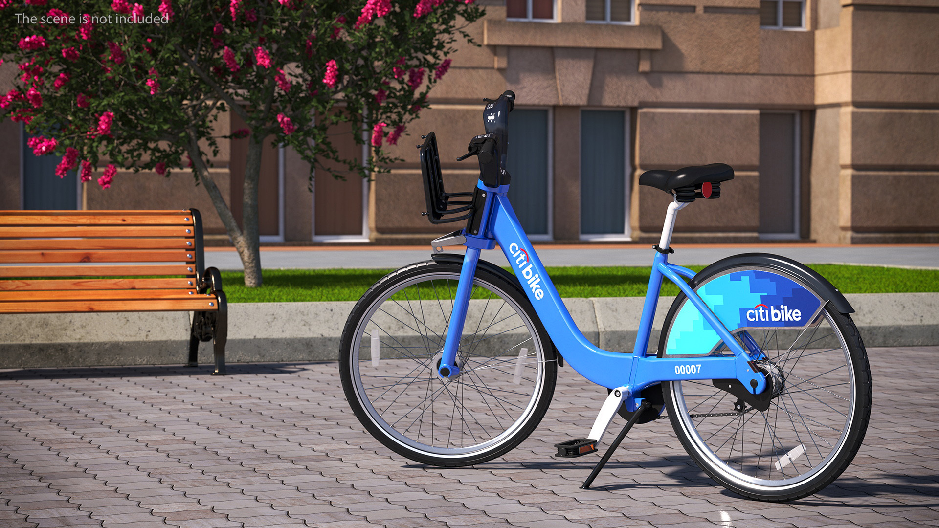 3D City Bike with Branding model