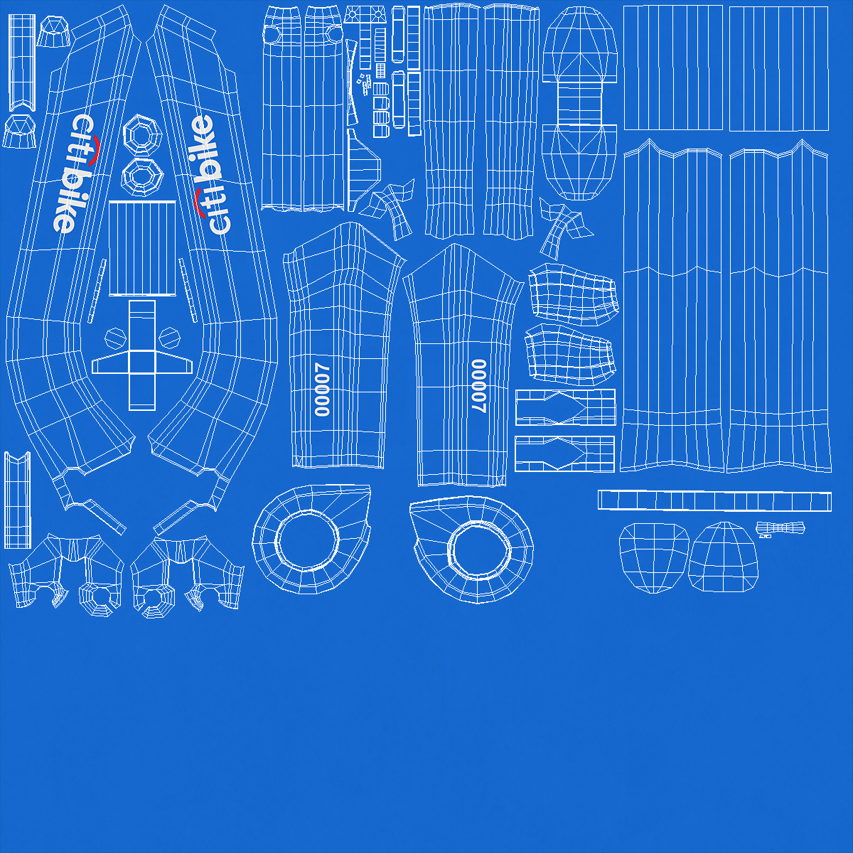 3D City Bike with Branding model