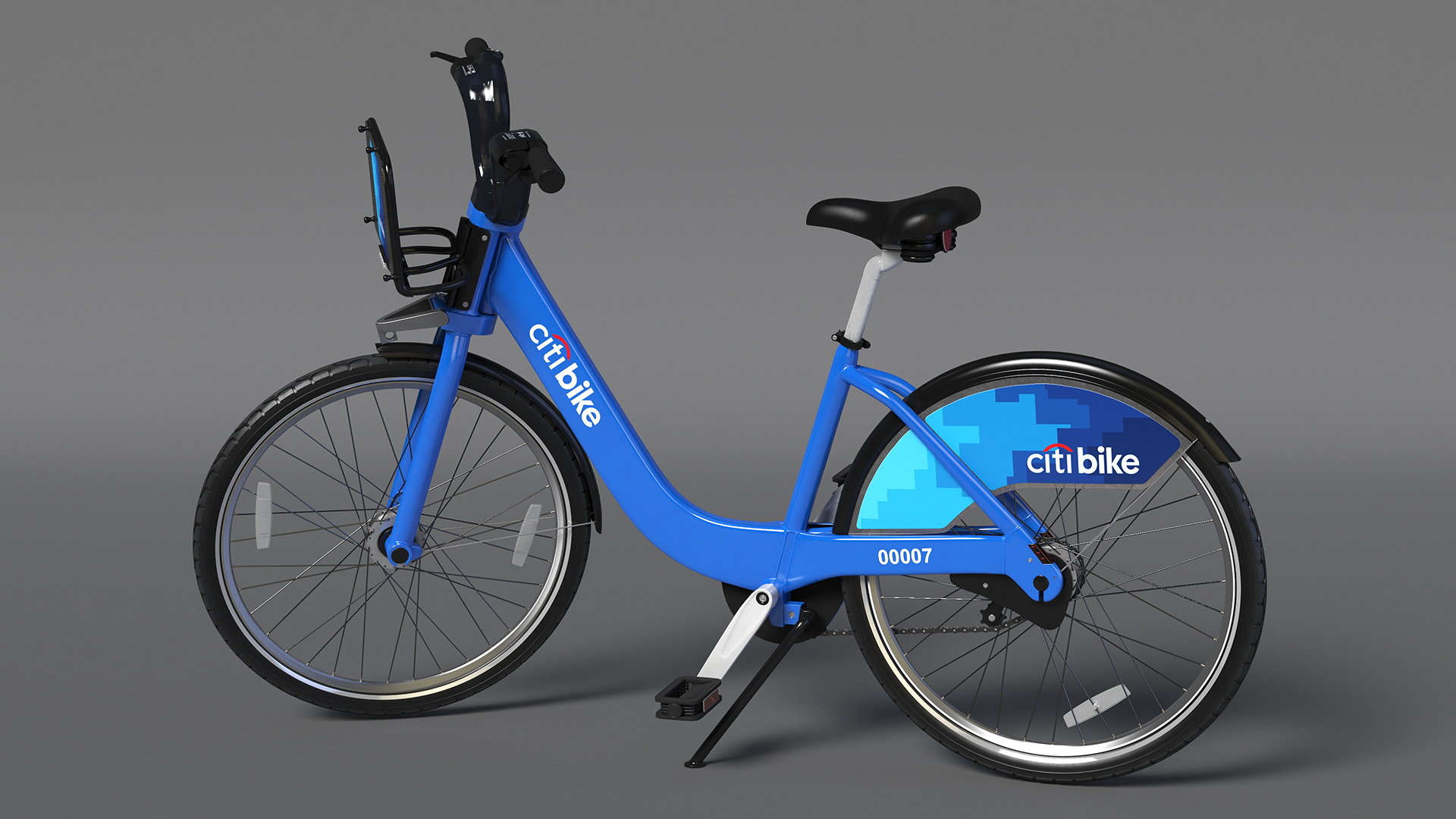 3D City Bike with Branding model