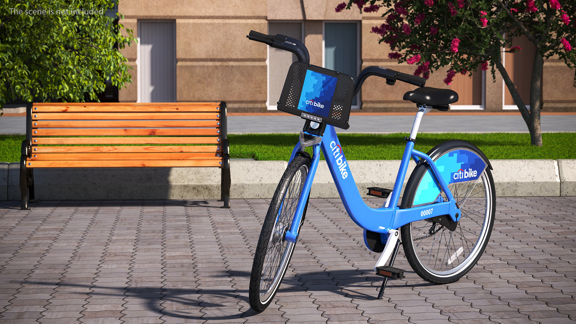 3D City Bike with Branding model