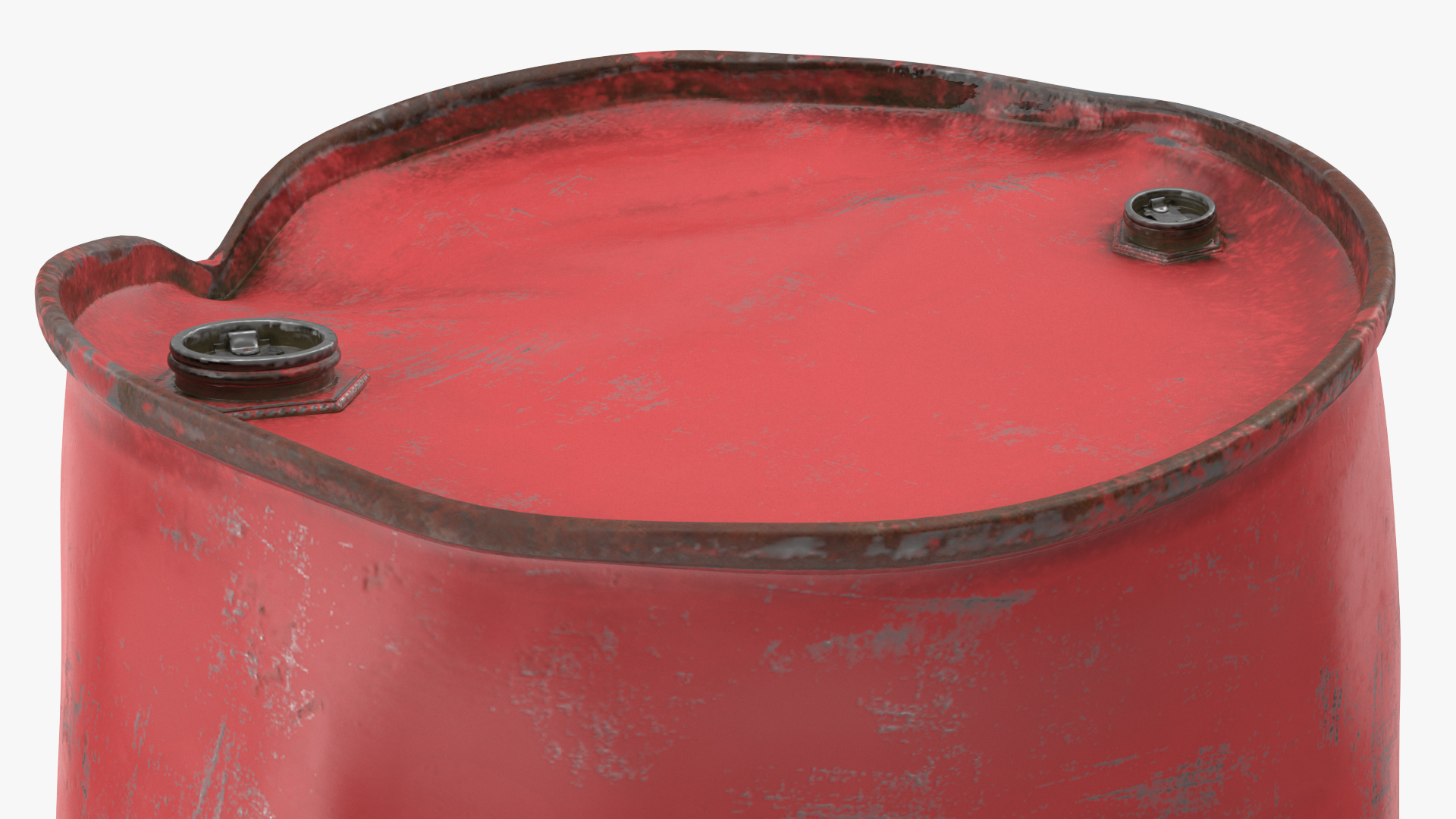 3D model Heavy Damaged Crude Oil Barrel