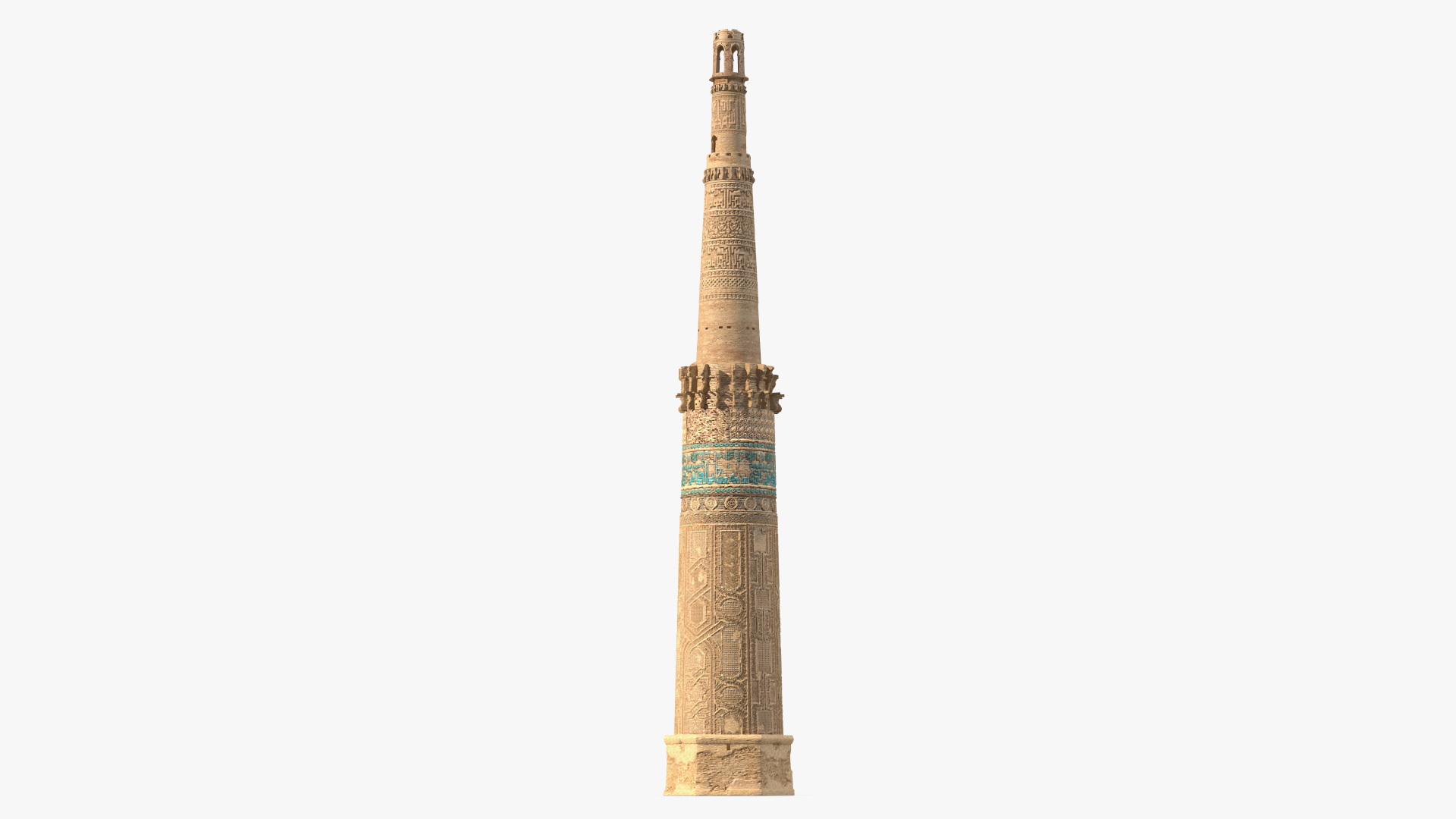 3D Minaret and Remains of Jam UNESCO model