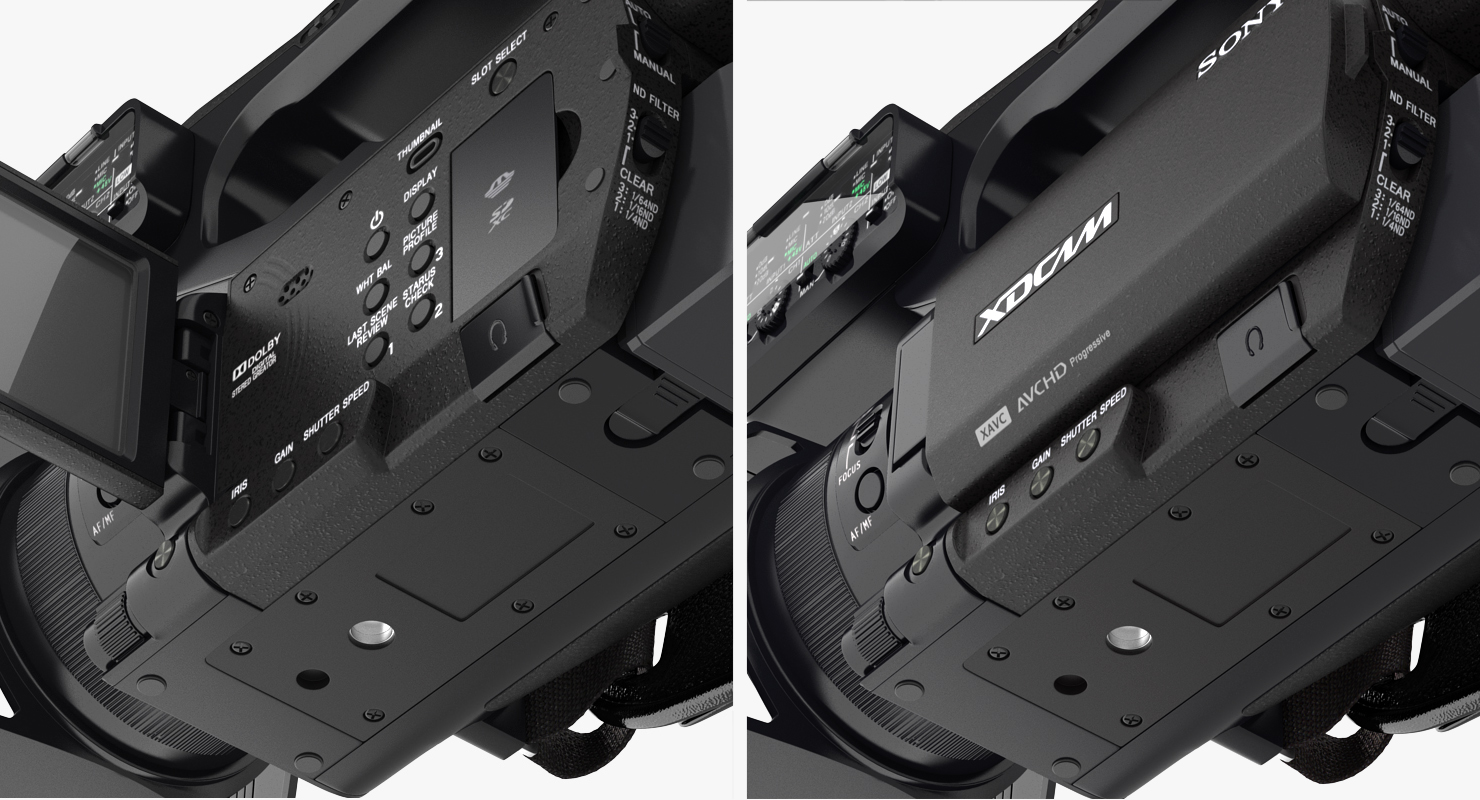 3D model Professional XDCAM Compact Camcorder Sony PXWS X70