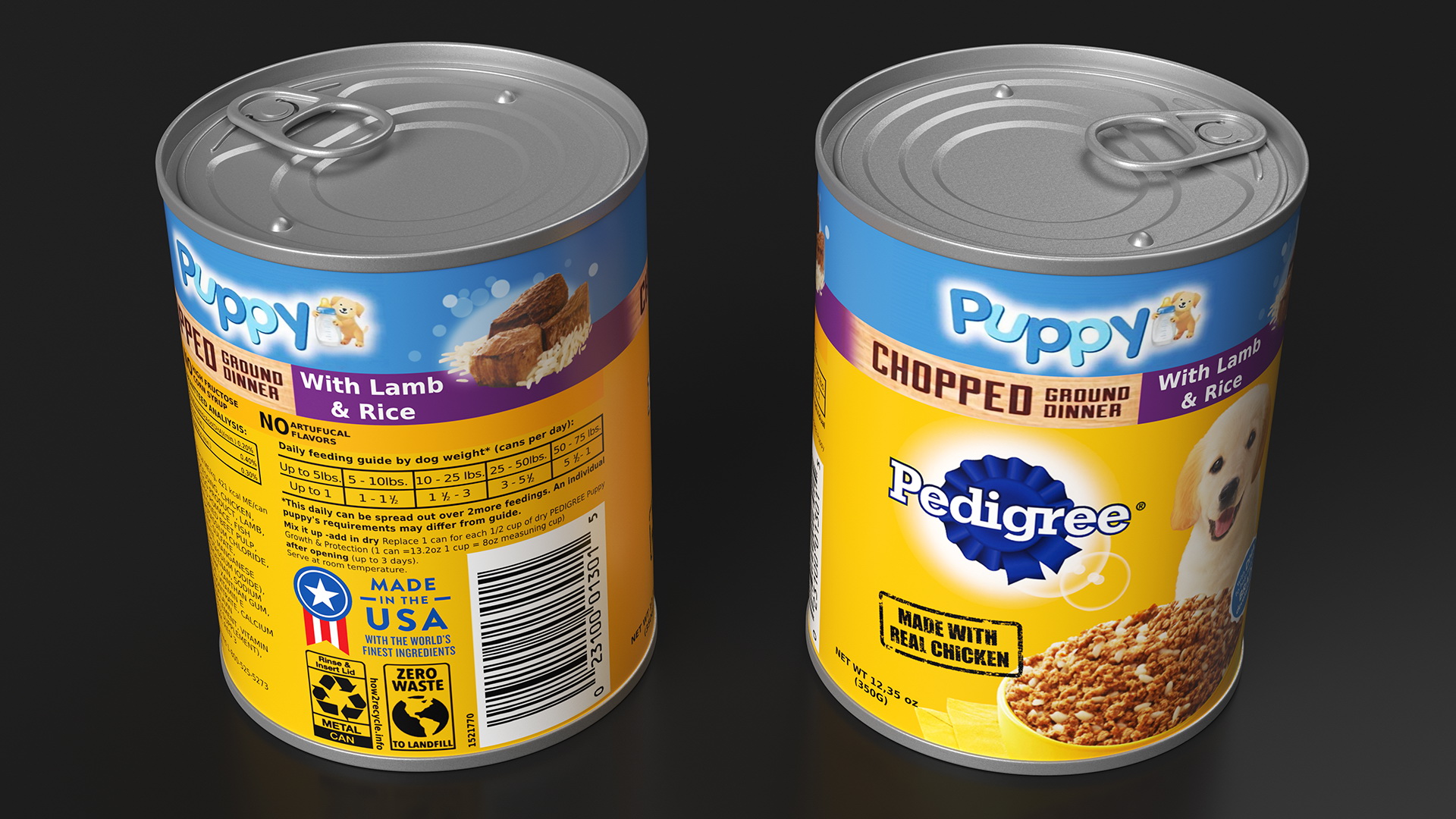 3D Pedigree Puppy Canned Food