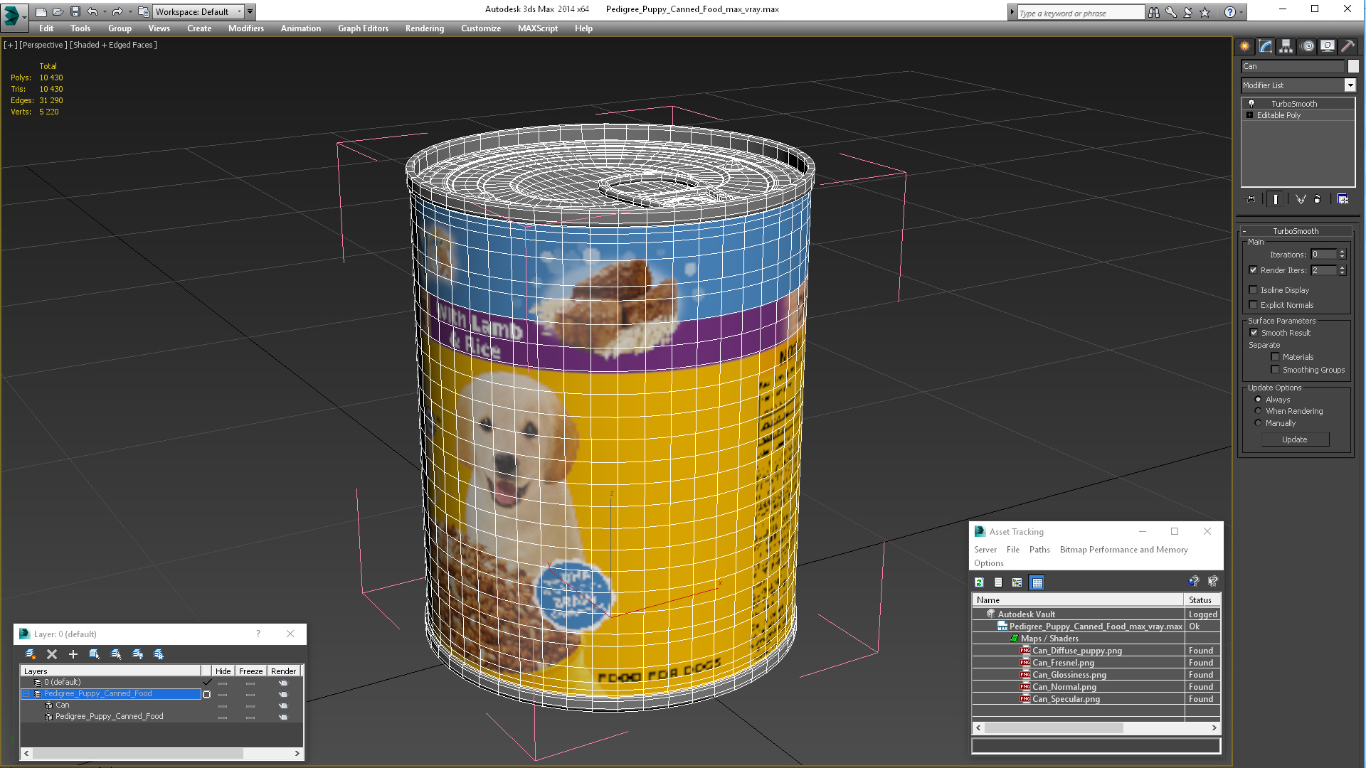 3D Pedigree Puppy Canned Food