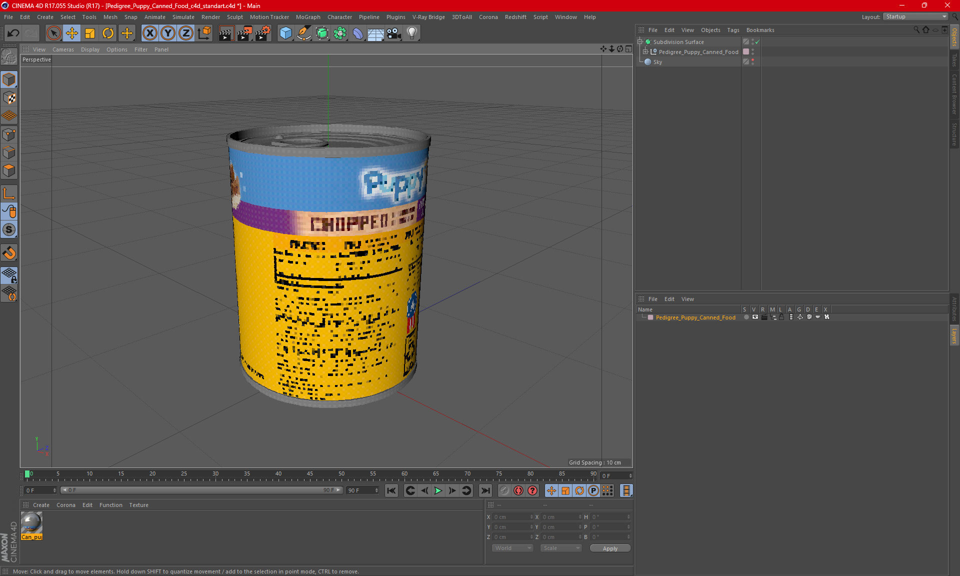 3D Pedigree Puppy Canned Food