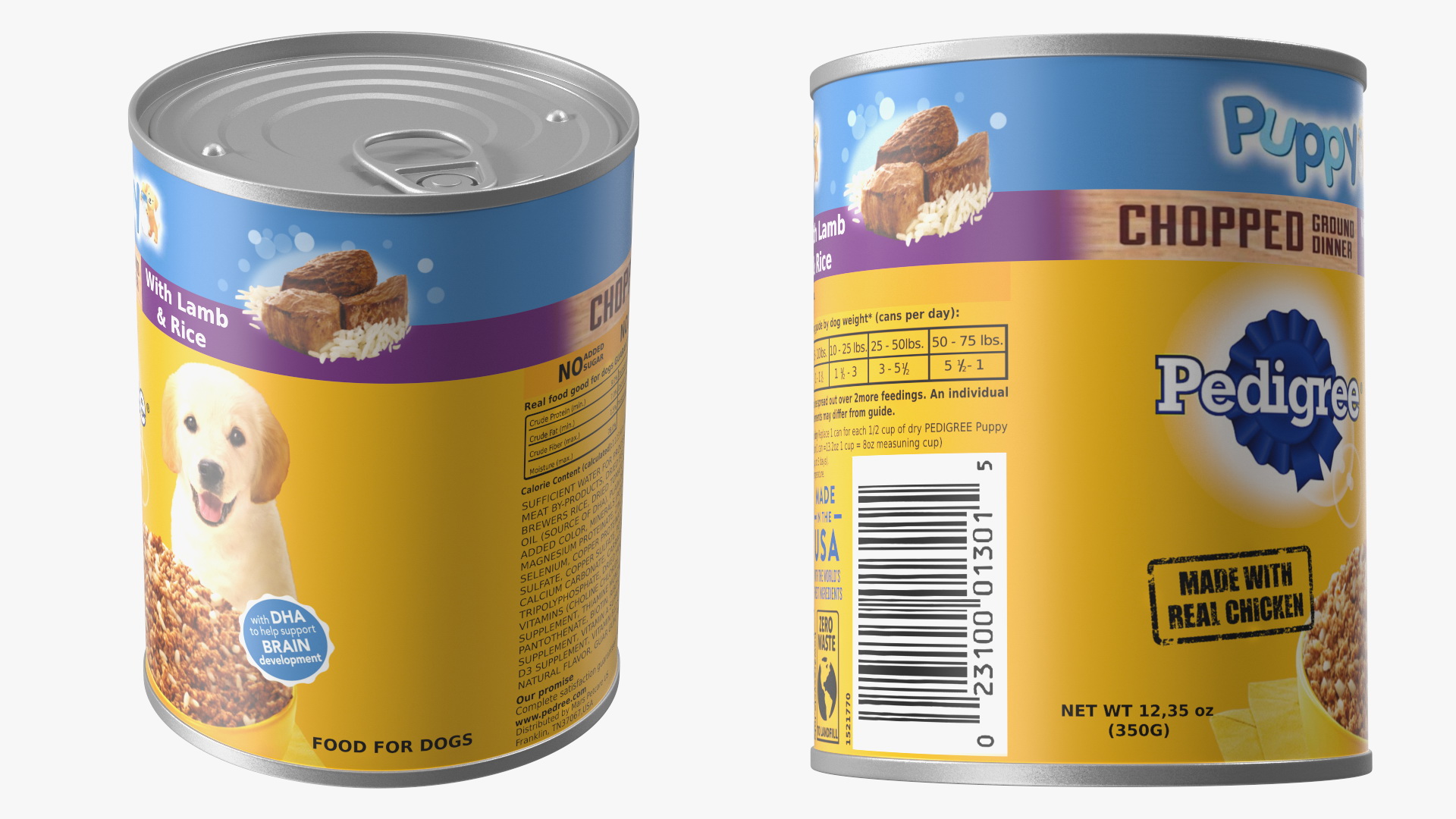 3D Pedigree Puppy Canned Food