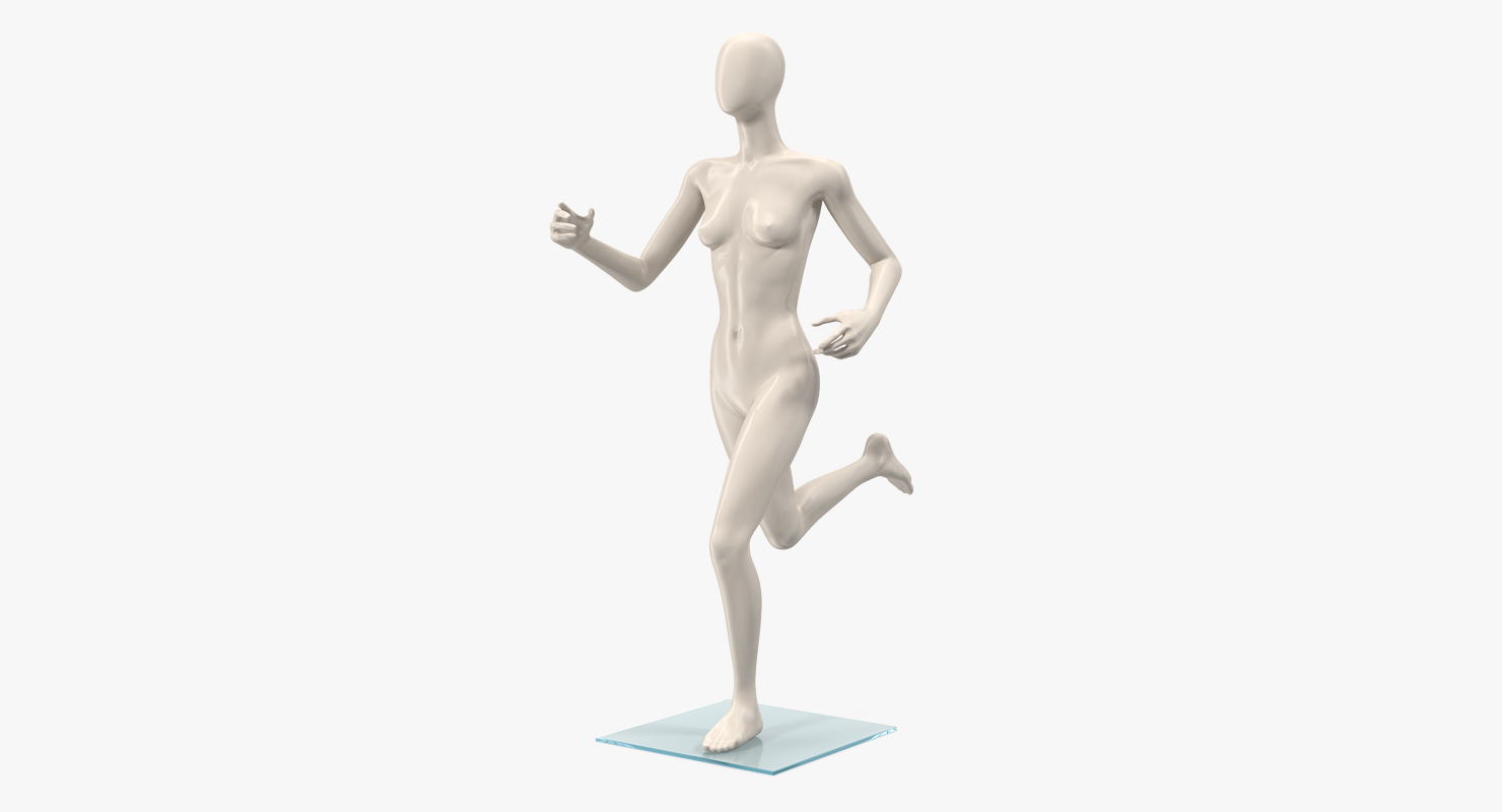 Female Mannequin Running Pose 3D model