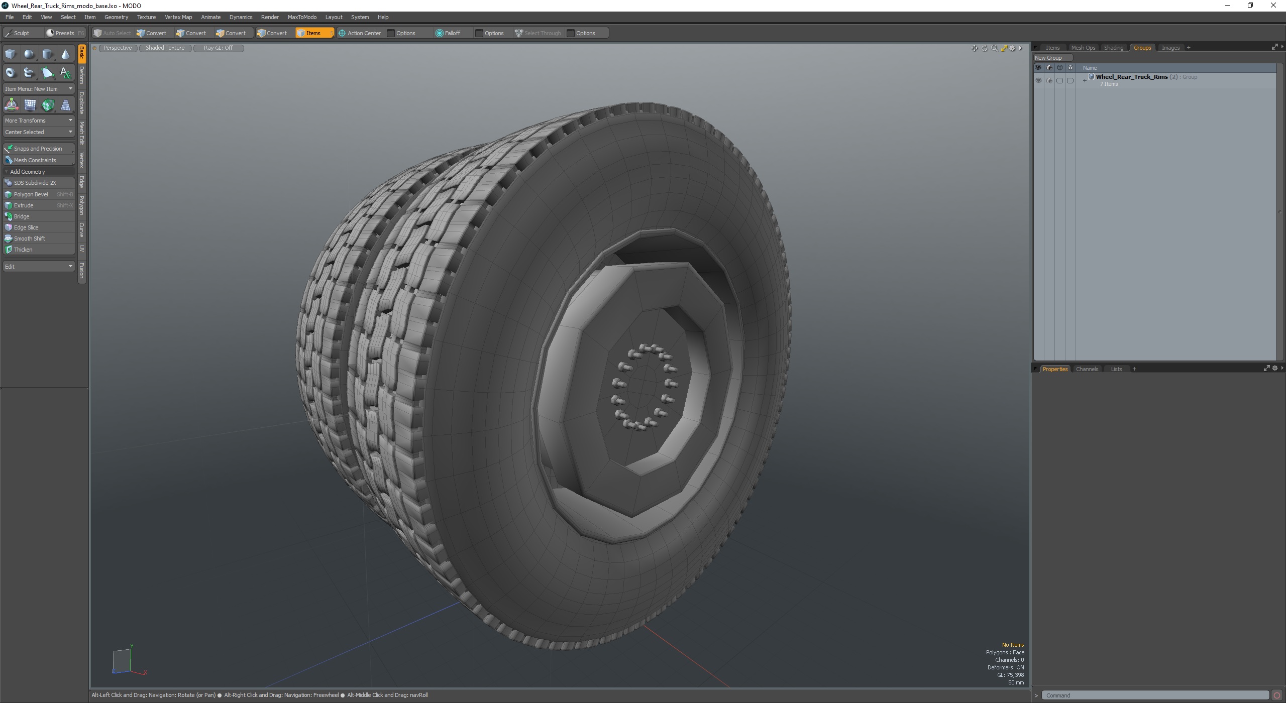 3D Wheel Rear Truck Rims