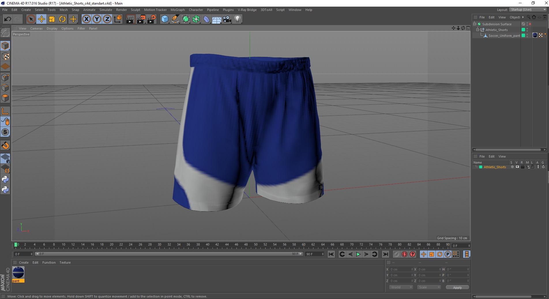 3D model Athletic Shorts