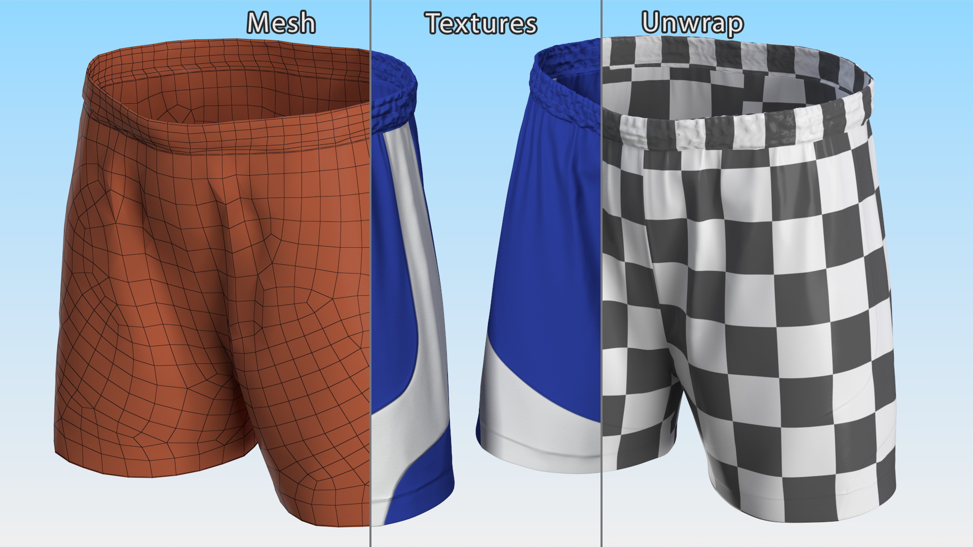 3D model Athletic Shorts