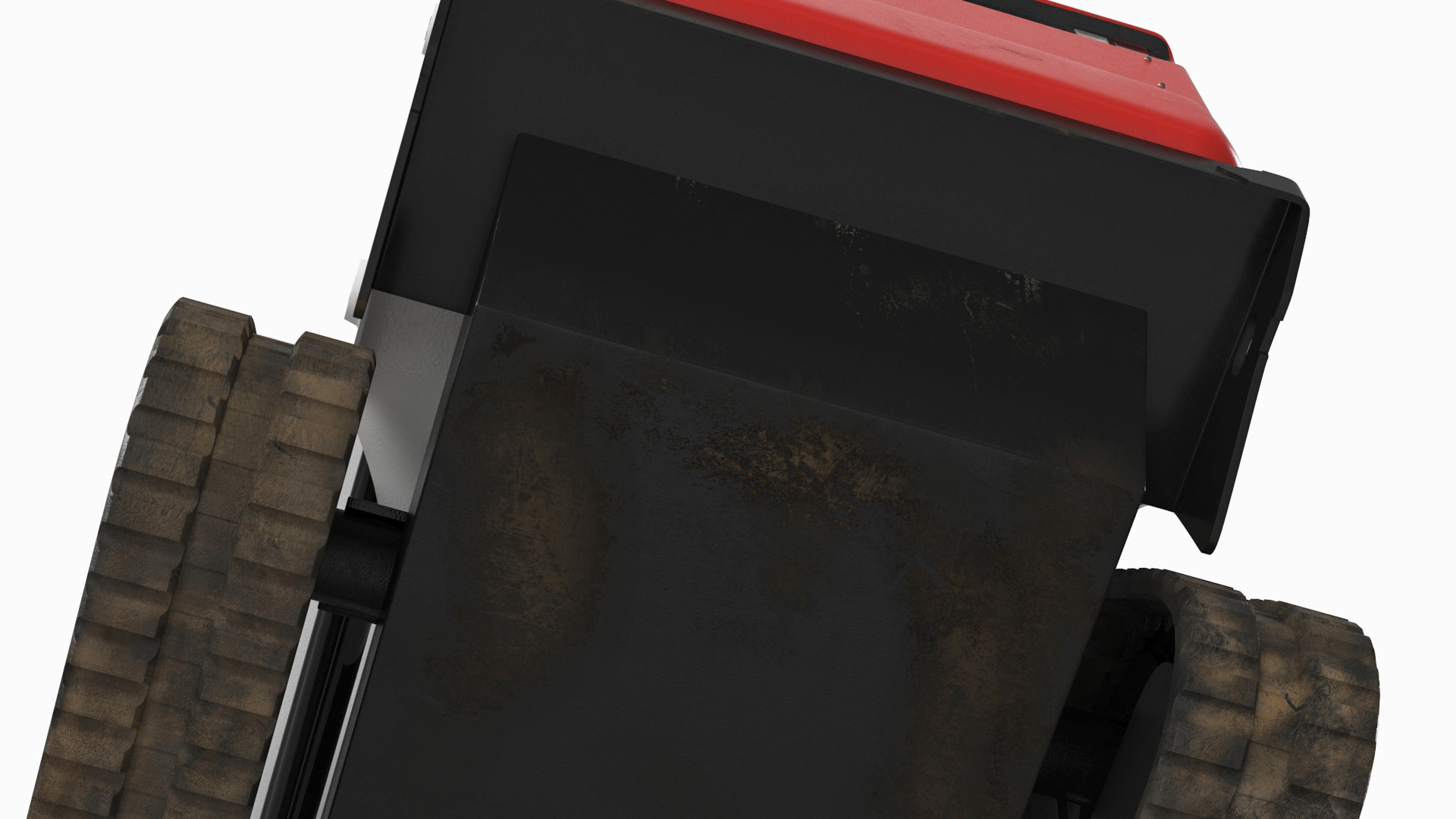 3D model Compact Track Loader with Forestry Saw Attachment Rigged for Cinema 4D
